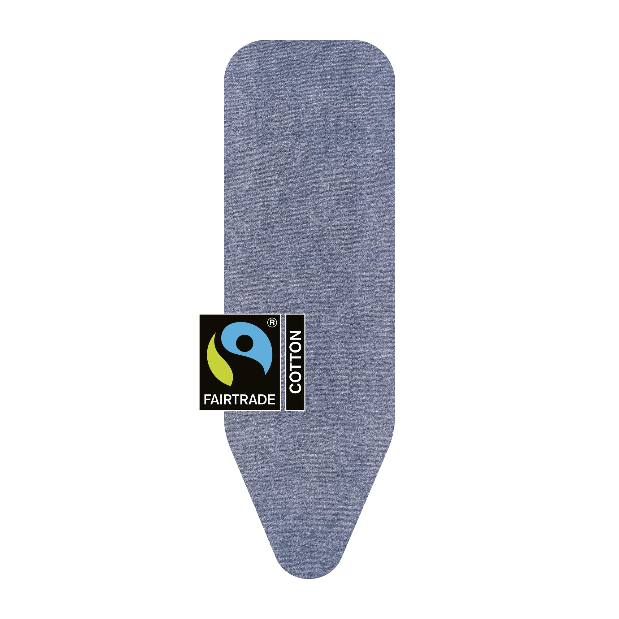 Brabantia Ironing Board Cover B - 100% Cotton Top Layer | 8mm Foam Padding | Denim Blue | 124x38 cm 1