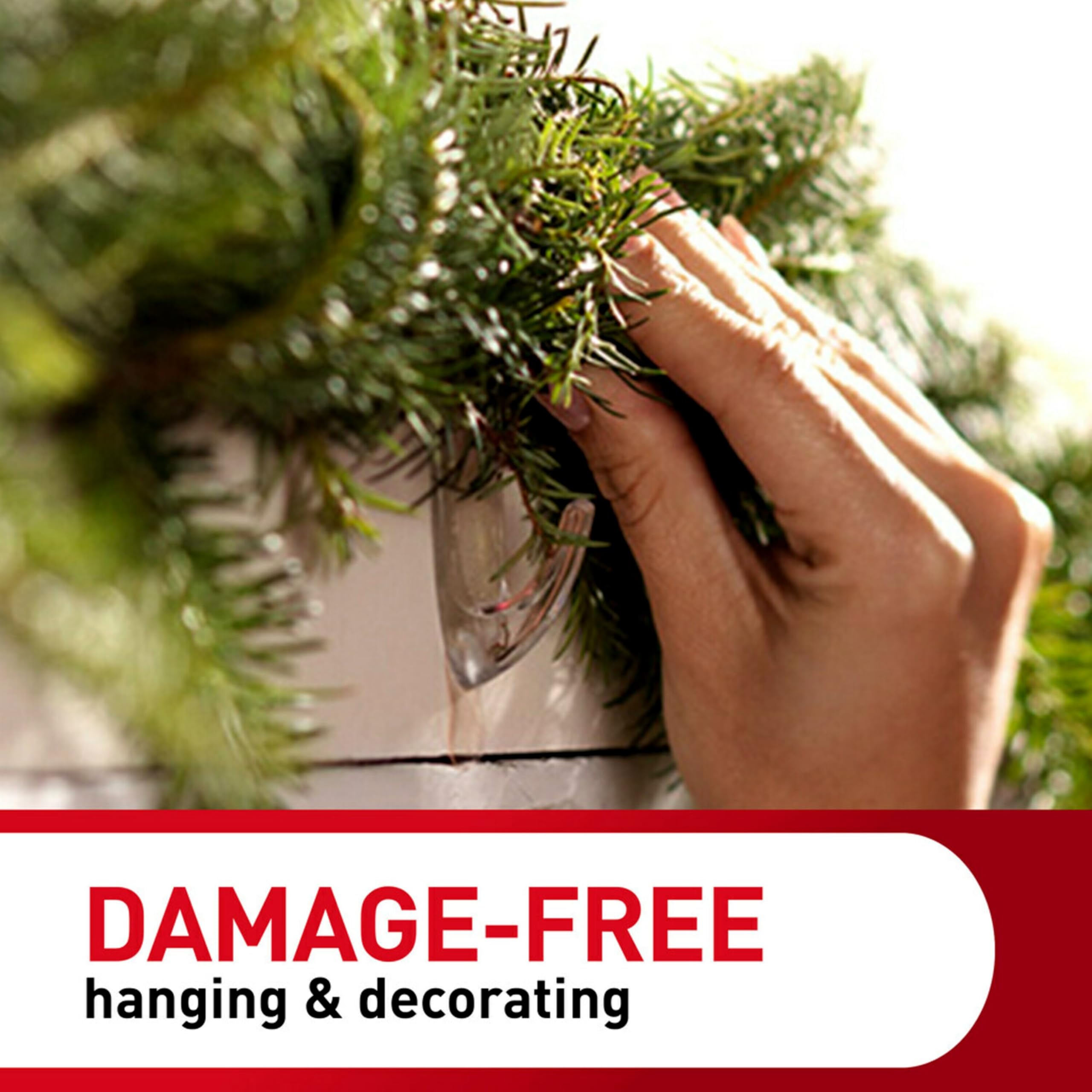 Command Clear Medium Wall Hooks - Damage-Free Hanging | Holds 2 lbs | 7 Hooks & 12 Strips 7