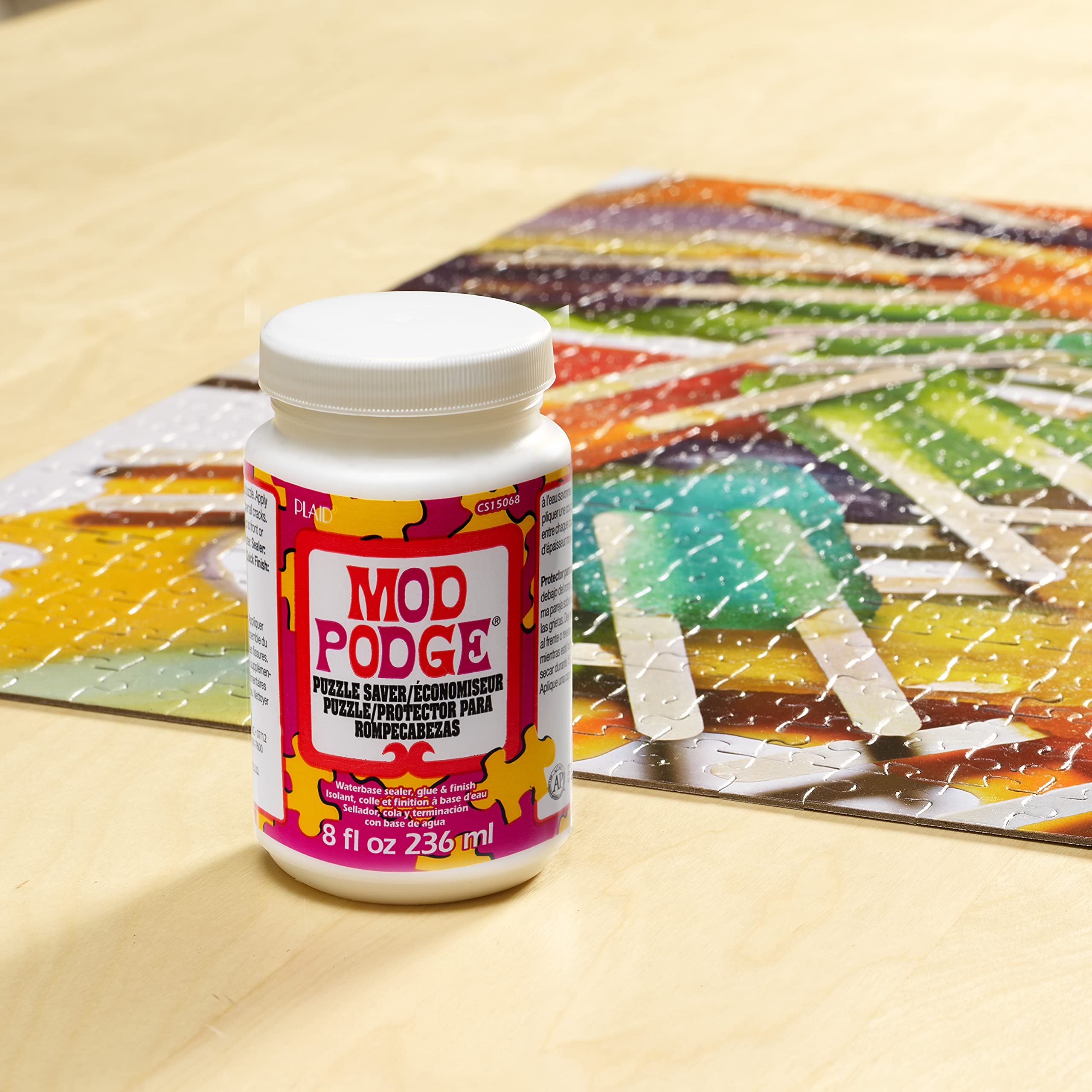 Mod Podge Puzzle Saver - All-in-One Glue, Sealer, and Finish | 8 oz Liquid 6
