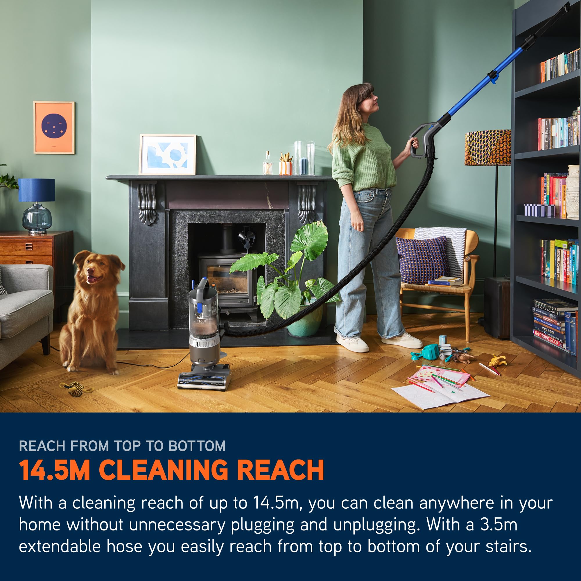 Vax LiftOut Reach Pet Corded Upright Bagless Vacuum Cleaner - 600W, 6.4kg, 2L Capacity 5