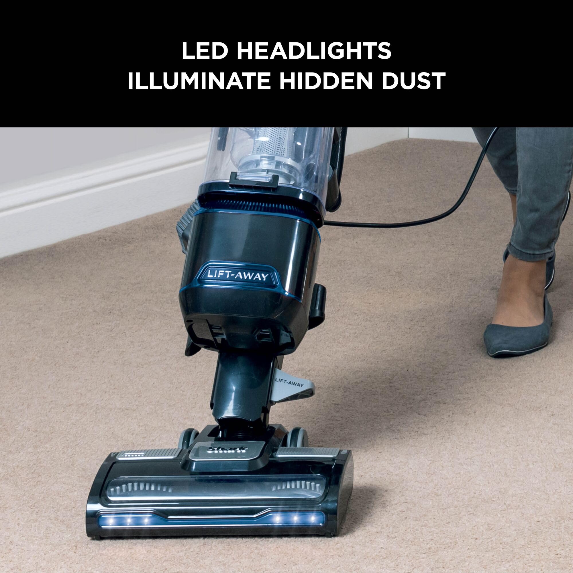 Shark Corded Upright Vacuum Cleaner - Lift-Away Technology | 1.1L Capacity | 8m Cord 7