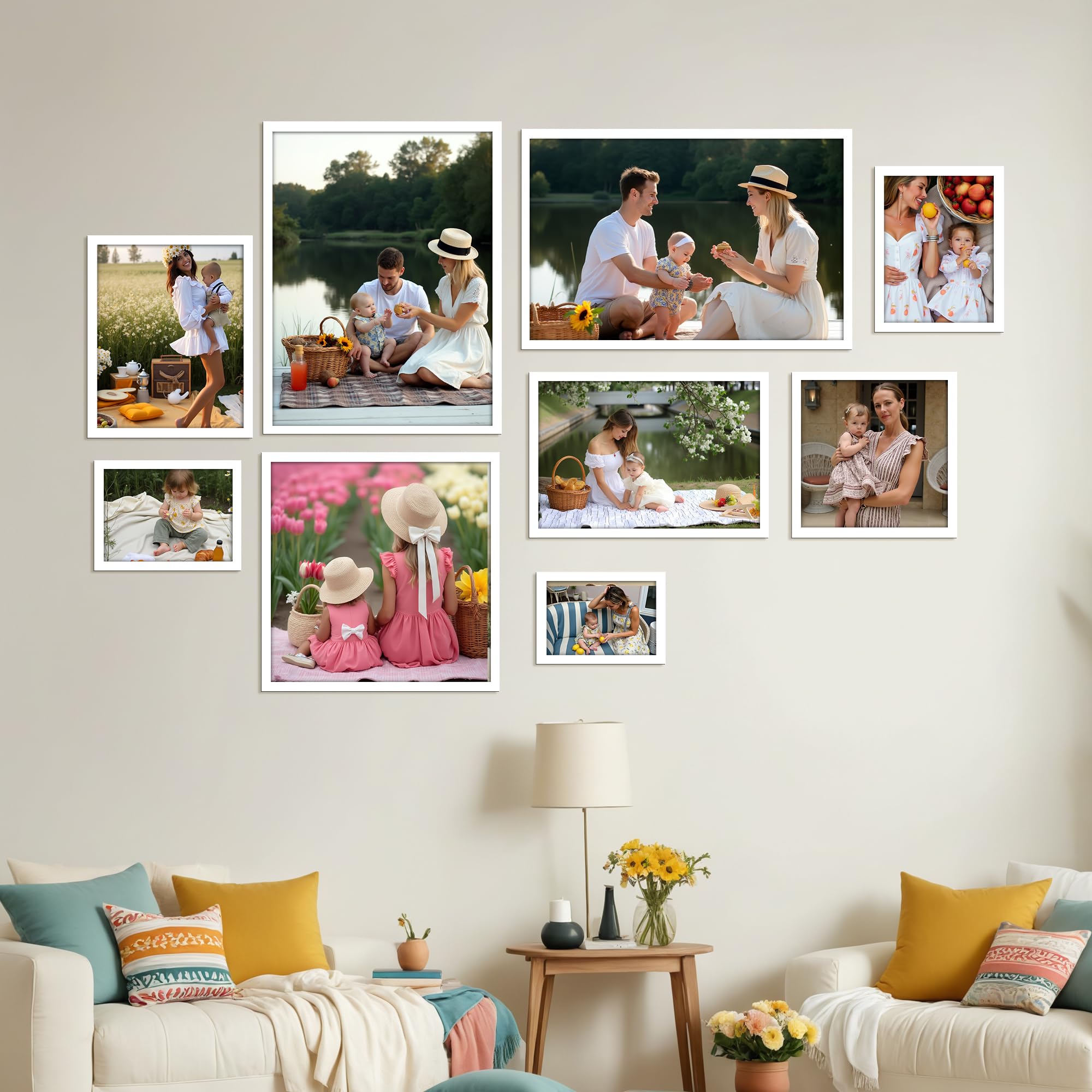Ditwis 30x40 cm Photo Frame White | 16x12 inch | Horizontal or Vertical Wall Display 7