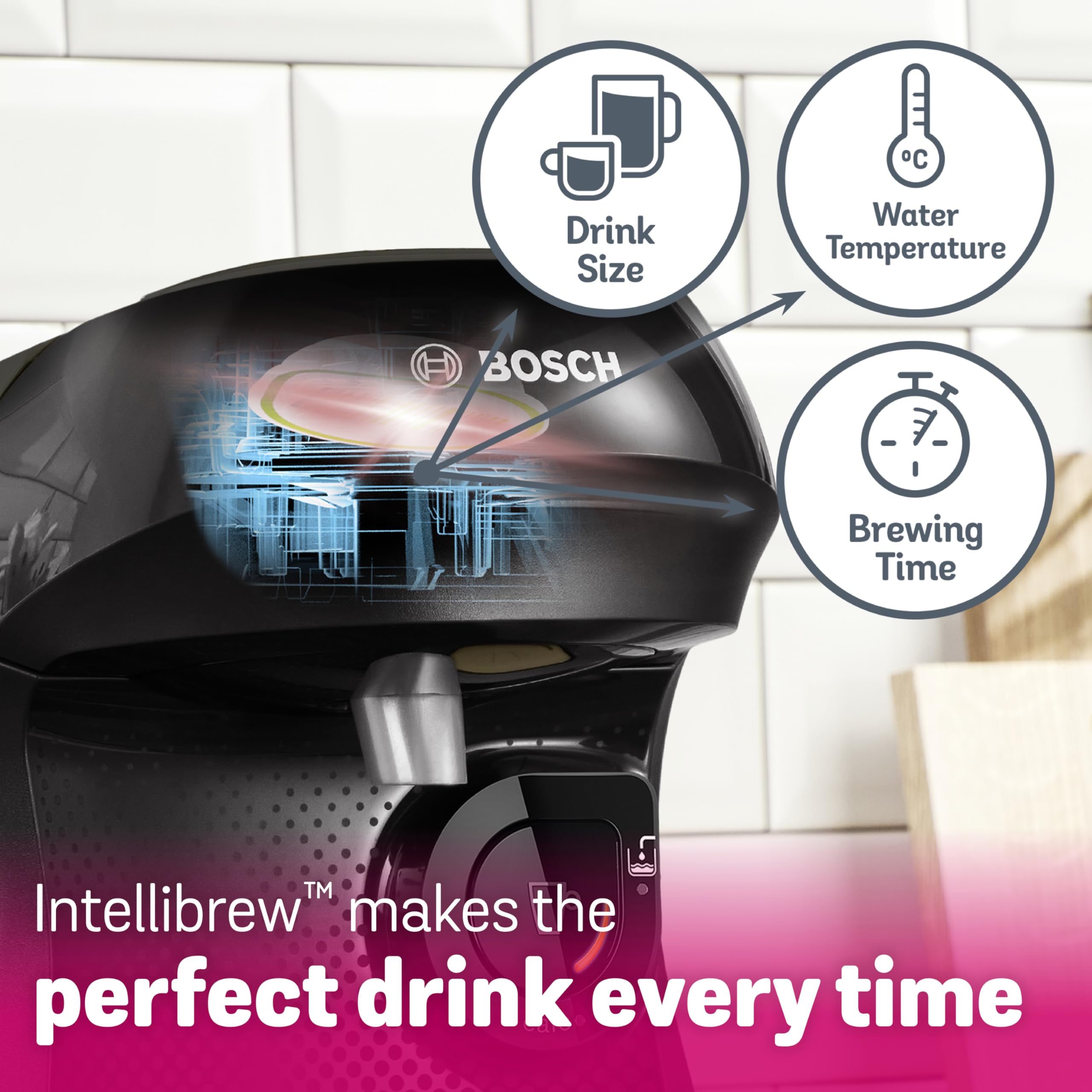 Tassimo by Bosch Happy Single Serve Coffee Machine - Black | Includes 70 Drinks Value Bundle 7