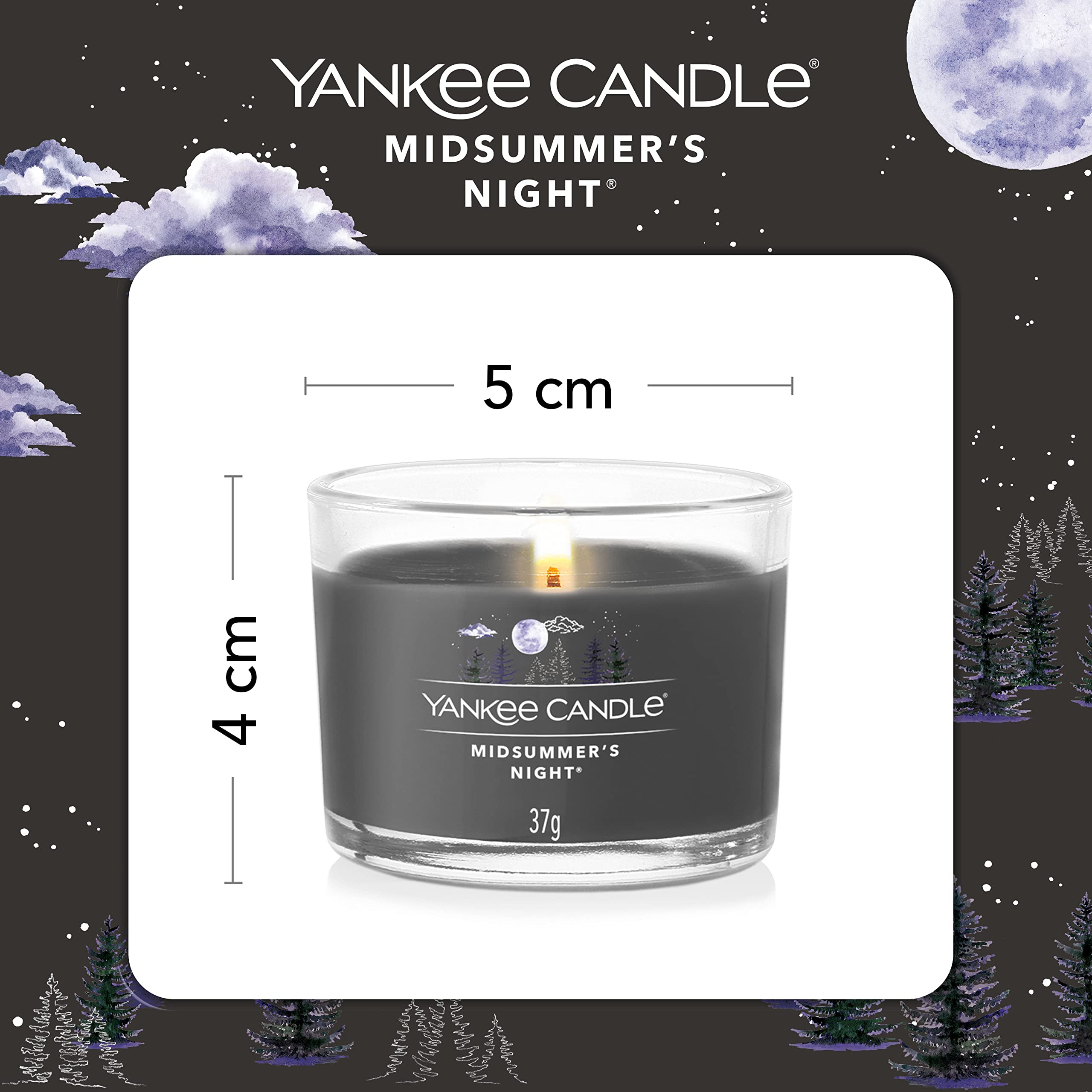 Yankee Candle Midsummer's Night Scented Votive Candles Gift Set | 3 Pack | Soy Blend Wax 3