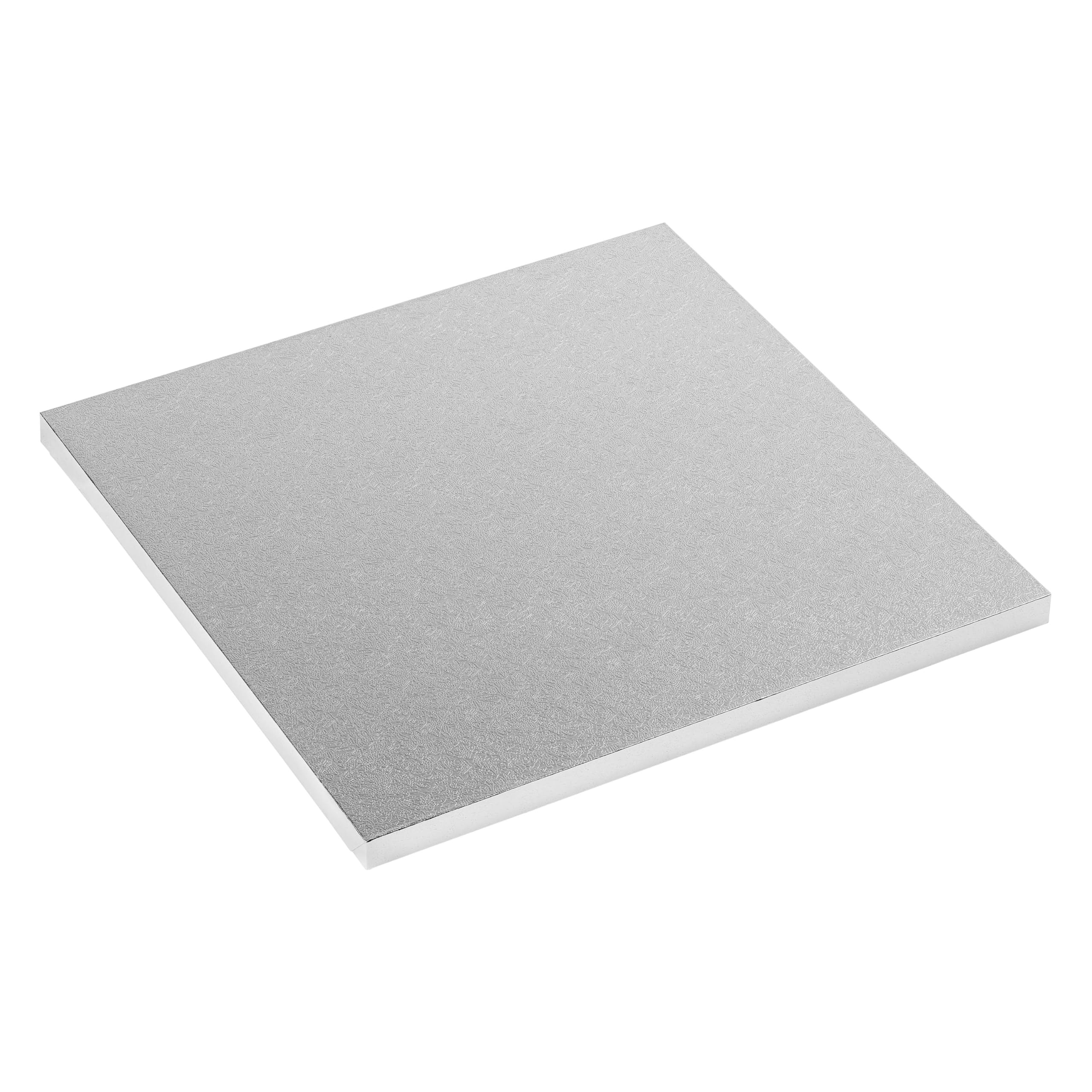 Tala Square Cake Board - 10x10 Inch (25cm) | 3mm Thick | Embossed Silver Foil Finish 8