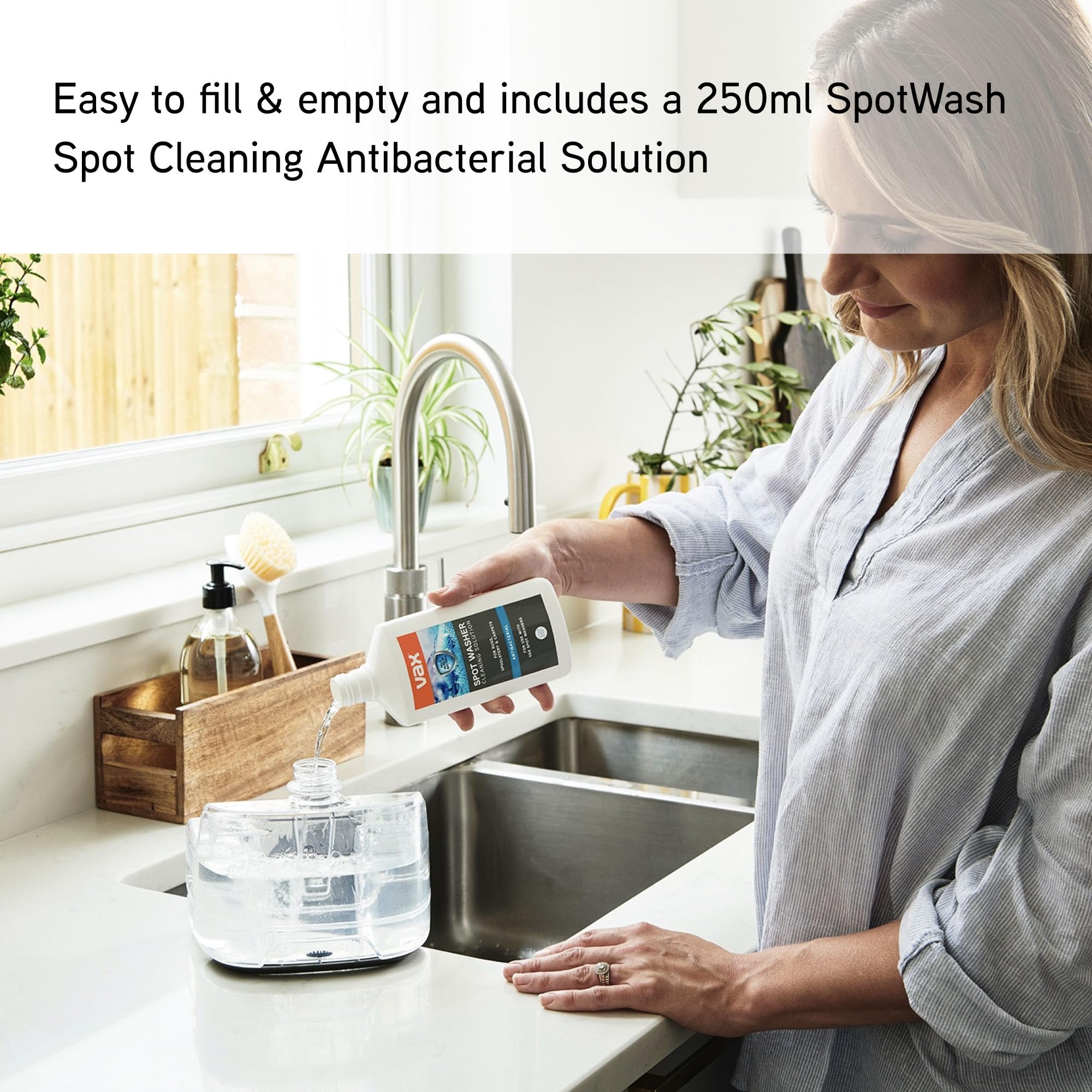 Vax SpotWash Home Duo Carpet Washer - Compact Design | Antimicrobial Tools | White/Blue 9