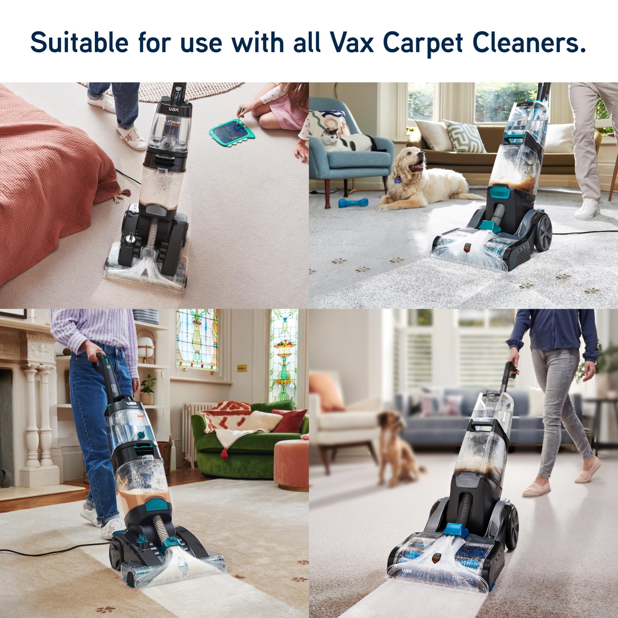 Vax Platinum Antibacterial Carpet Cleaner Solution - 1.5L Liquid | Removes 99.99% Bacteria 6