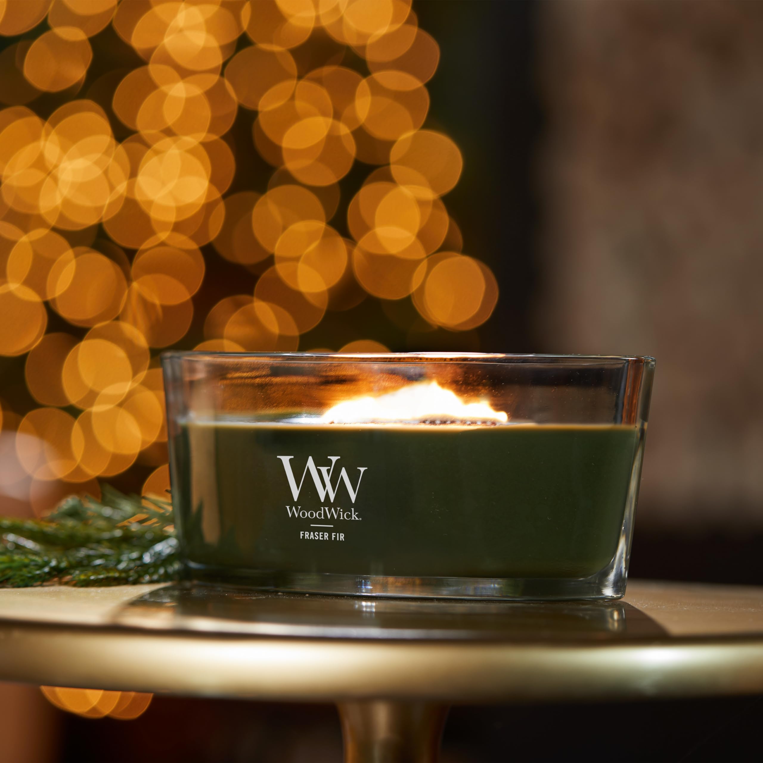 Woodwick Ellipse Scented Candle - Fraser Fir Scent | Crackling Wick | Up to 50 Hours Burn Time 4