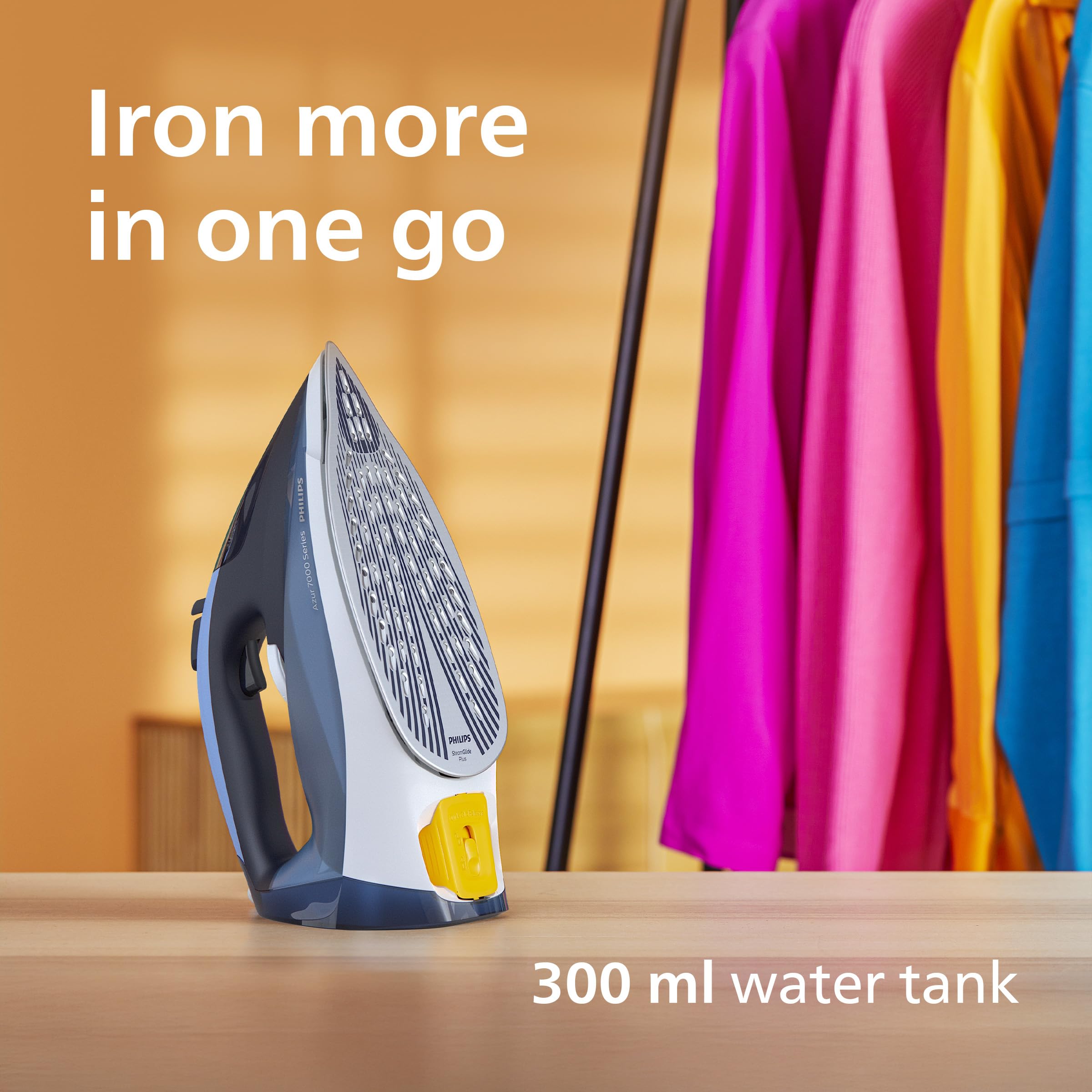 Philips Steam Iron Azur 7000 Series - 2800 W Power | 50 g/min Continuous Steam | 250 g Steam Boost 6