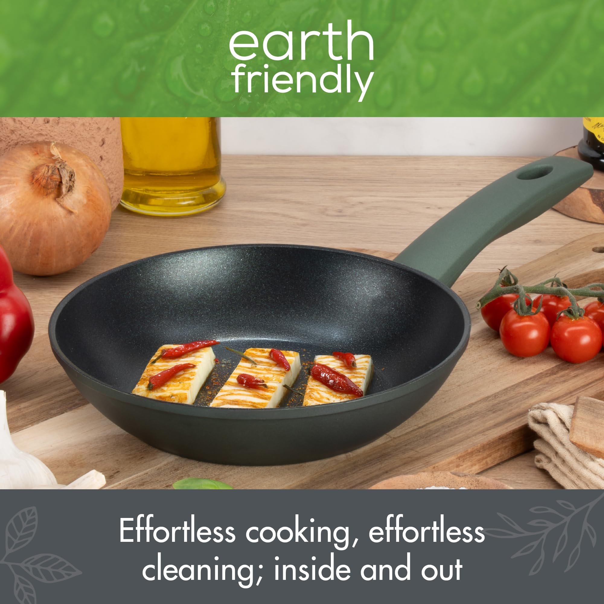 Prestige Earth Friendly Non-Stick Frying Pan - 28cm | Hydraloe Plant-Based Coating | Induction Compatible 3