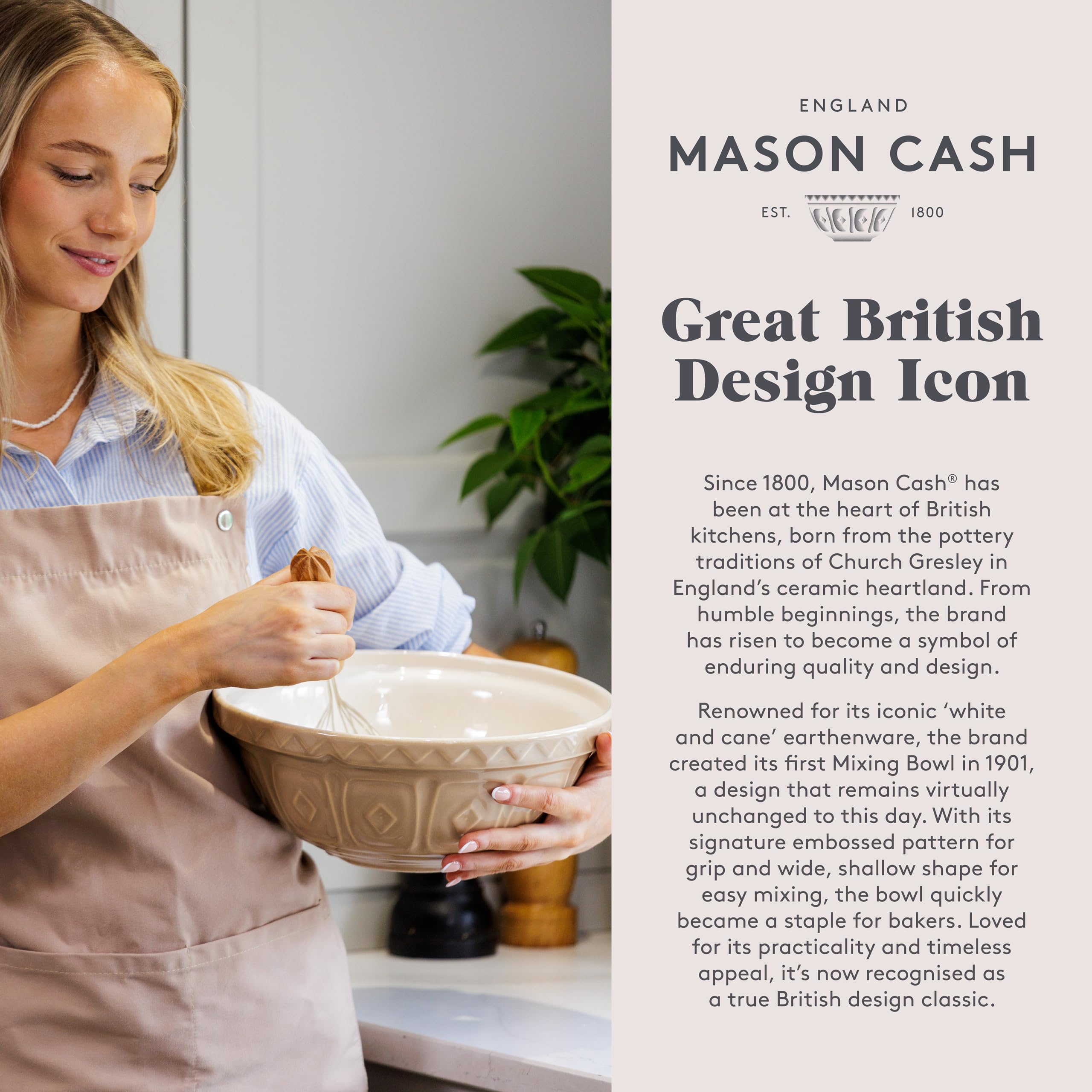Mason Cash Innovative Kitchen Cream Stoneware Pie Dish - 29 cm Round | Oven Safe 7
