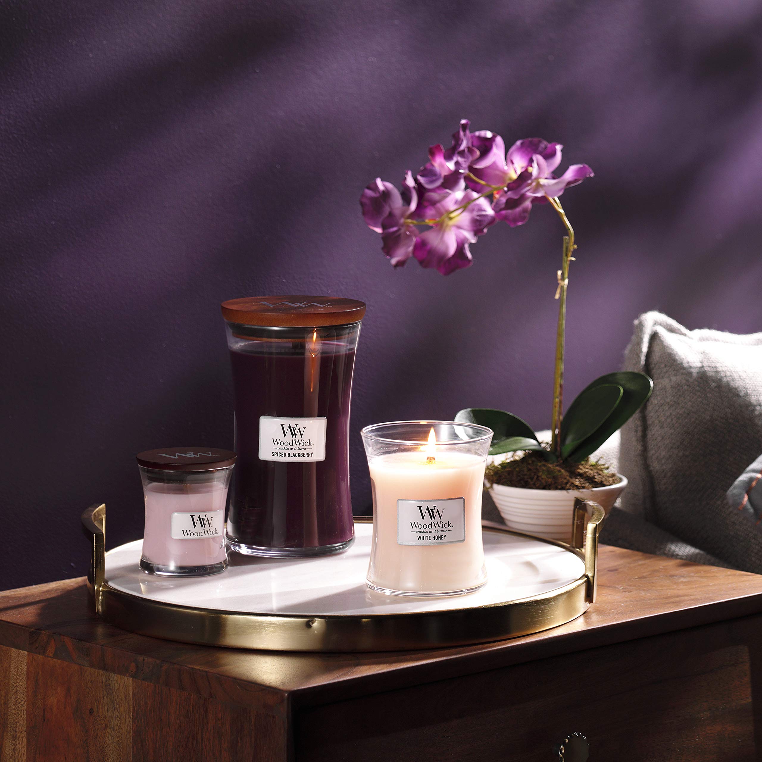 WoodWick Large Hourglass Scented Candle - WILD BERRY & BEETS | Crackling Wooden Wick | Up to 130 Hours 6
