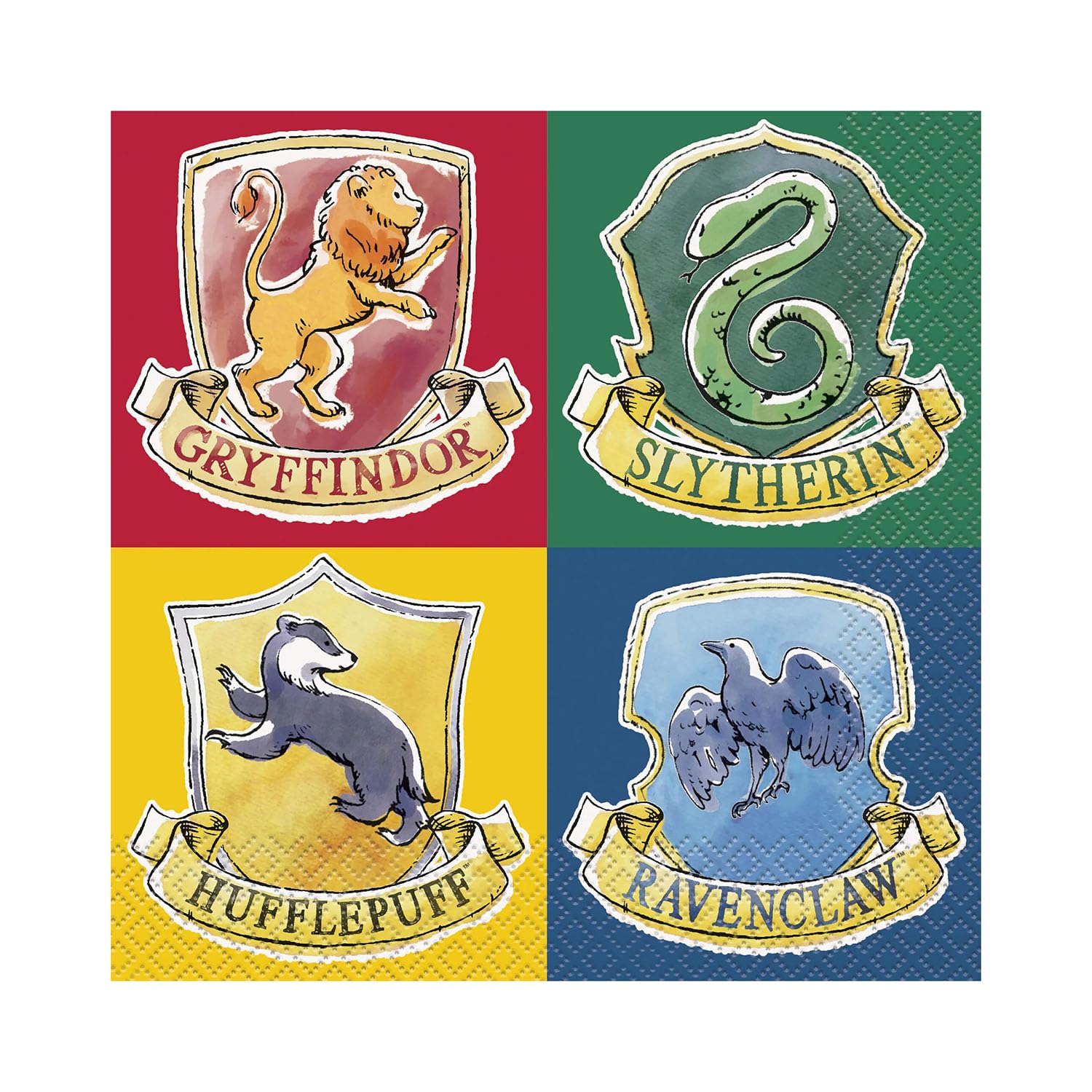 Unique Harry Potter Party Napkins - 16 Count, 16.5 cm Square | Sustainable Paper