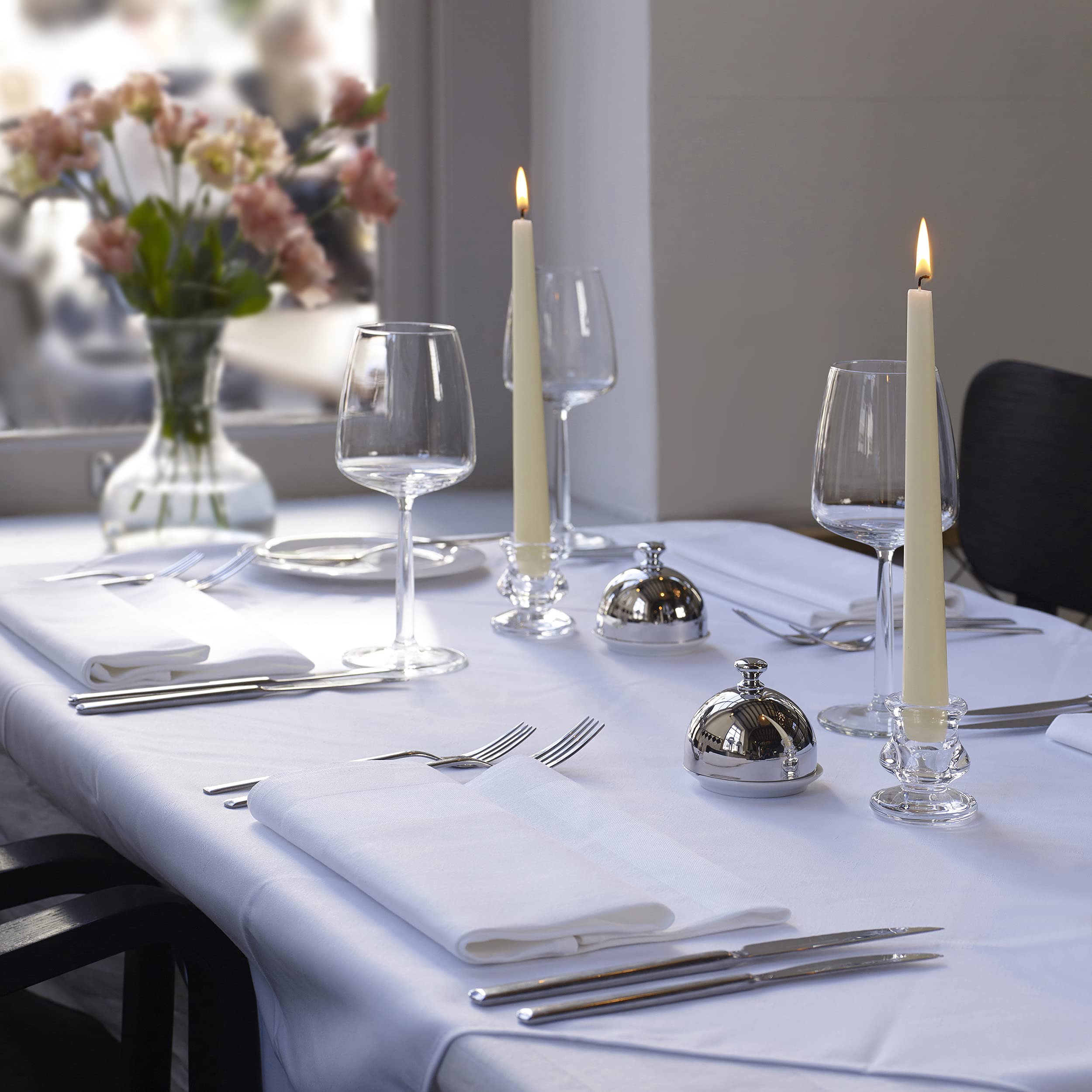 BOLSIUS Tapered Dinner Candles - Ivory, 25.4 cm Length | Pack of 100 | Unscented 8