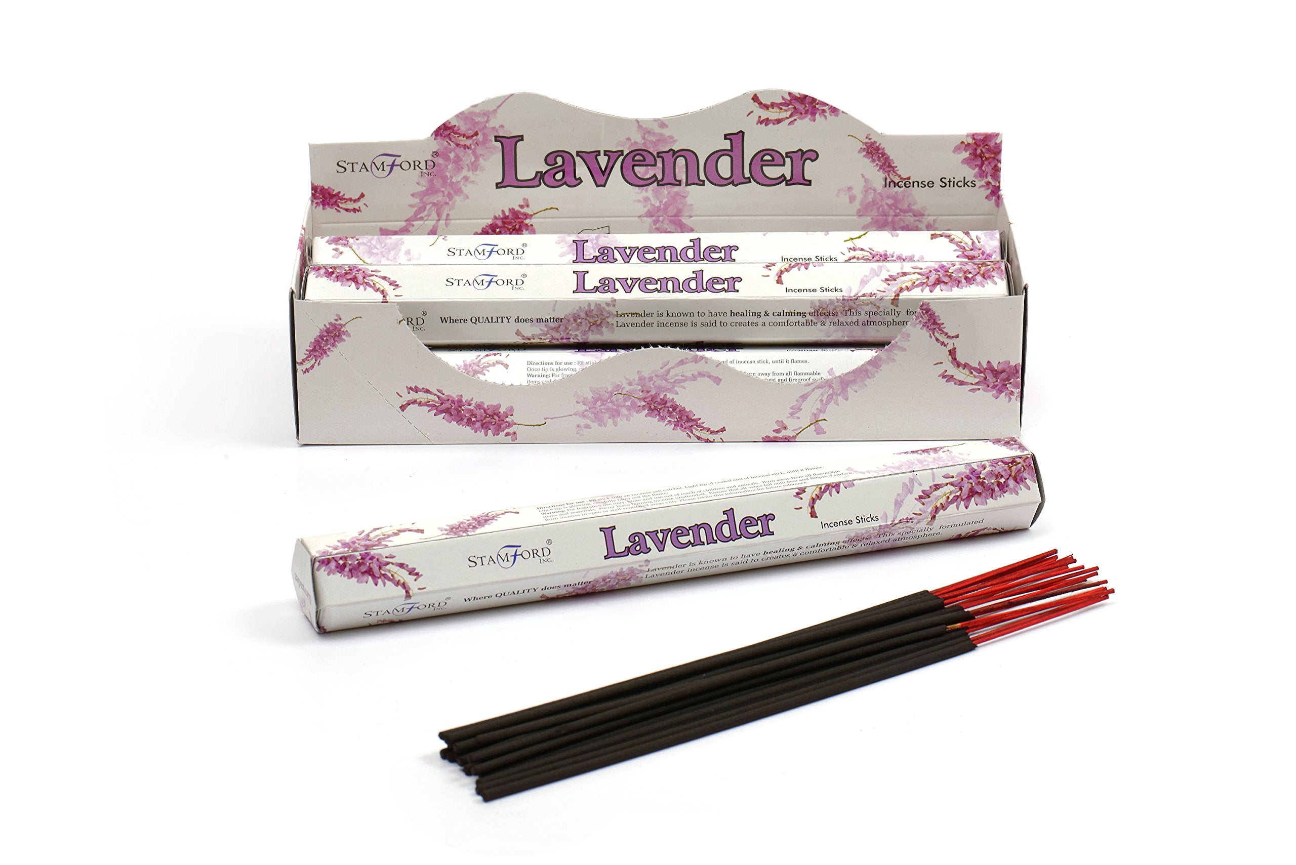 STAMFORD INC. Lavender Incense Sticks - 6 Packs of 20 Sticks | Floral Scent 1