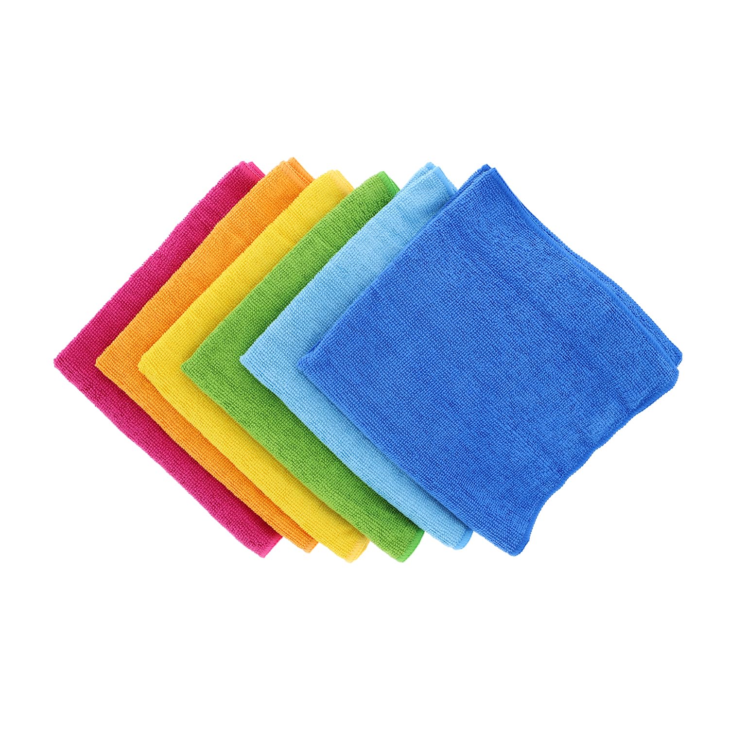 Sorbo Pack of 6 Microfibre Cleaning Cloths - 40x40 cm, Super Absorbent, Streak-Free, Washable 7
