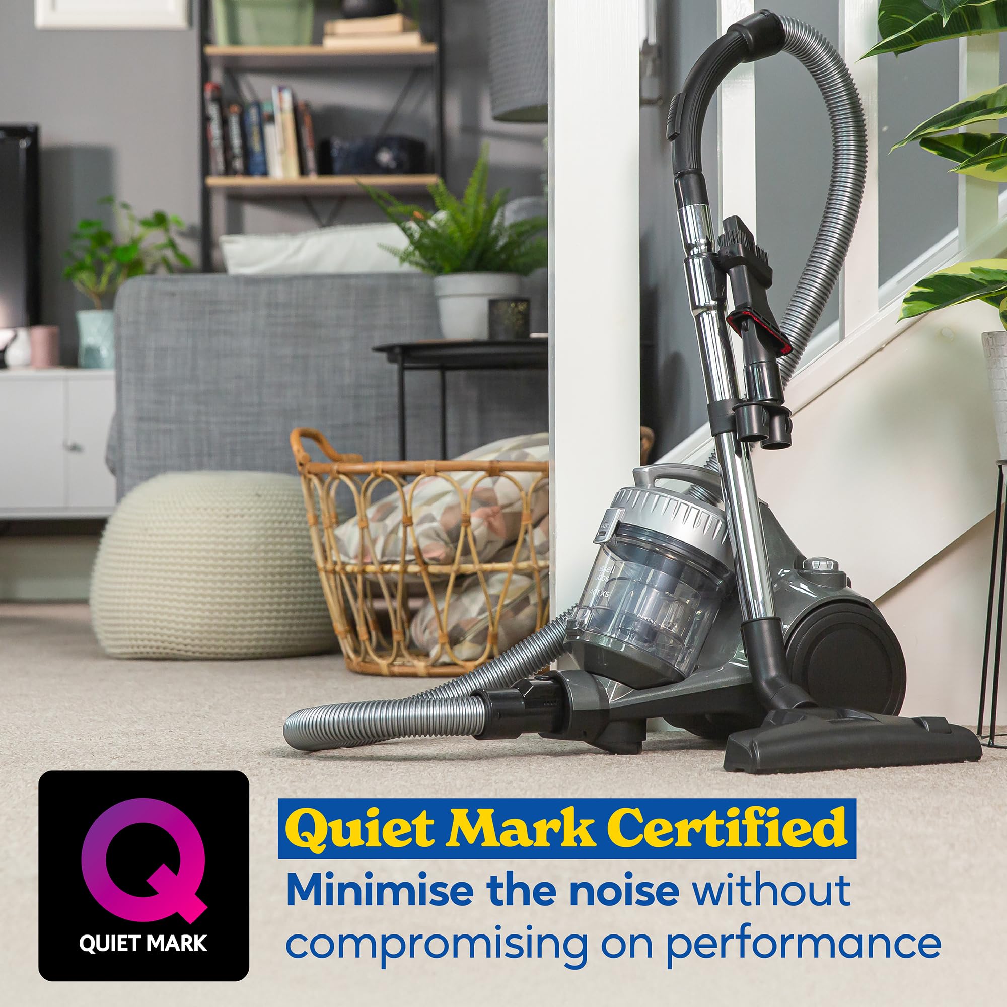 Russell Hobbs Compact XS Bagless Cylinder Vacuum Cleaner - 700W Power | 1.5L Capacity | Quiet Mark Certified 4