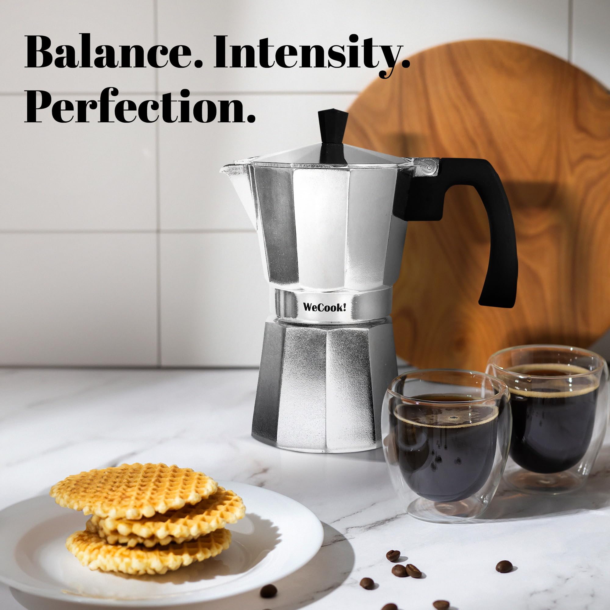 WECOOK! Paola Italian Moka Pot Espresso Maker - 1 Cup Capacity | Aluminum | Gas, Electric & Ceramic Hobs (Not Induction) 8