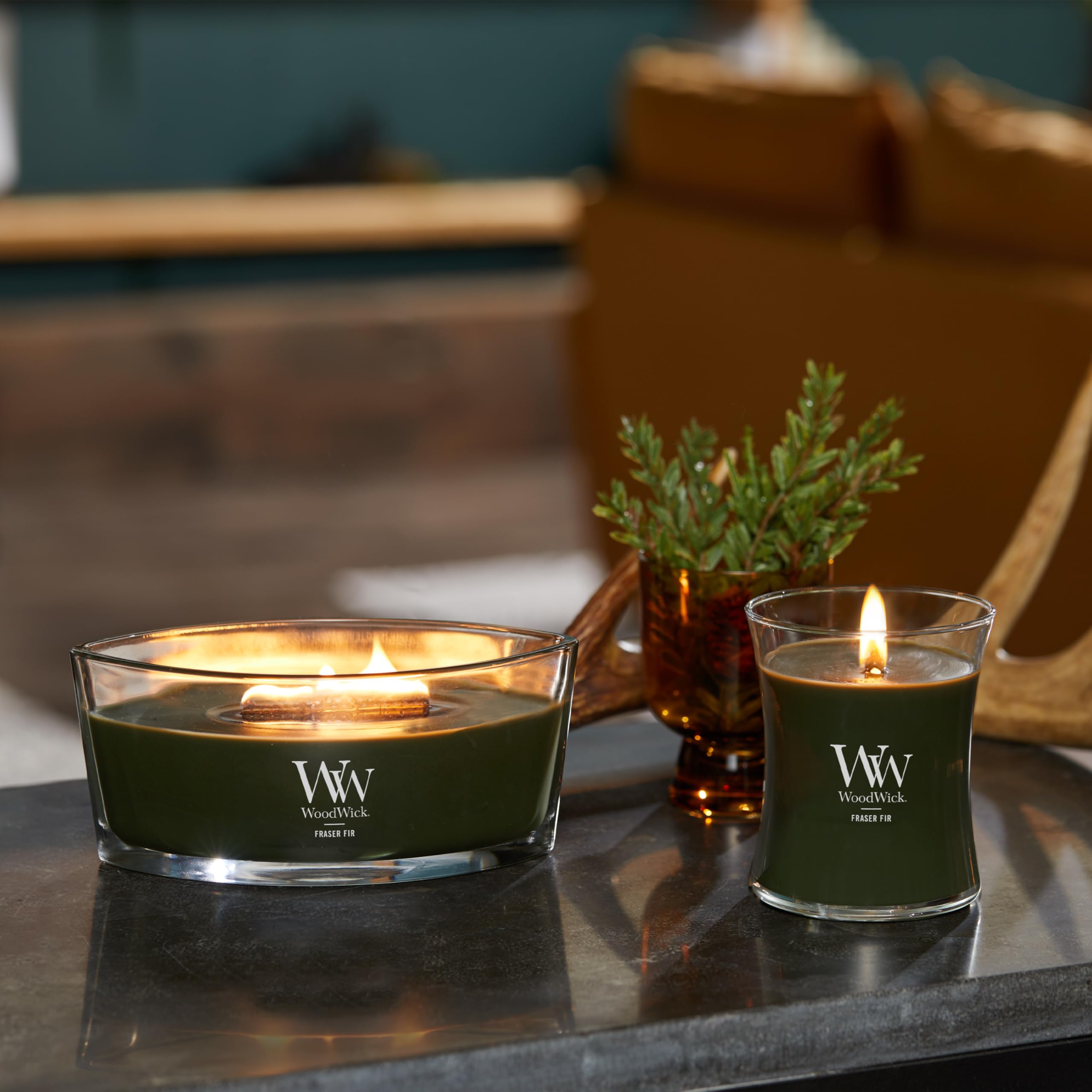 Woodwick Ellipse Scented Candle - Fraser Fir Scent | Crackling Wick | Up to 50 Hours Burn Time 6