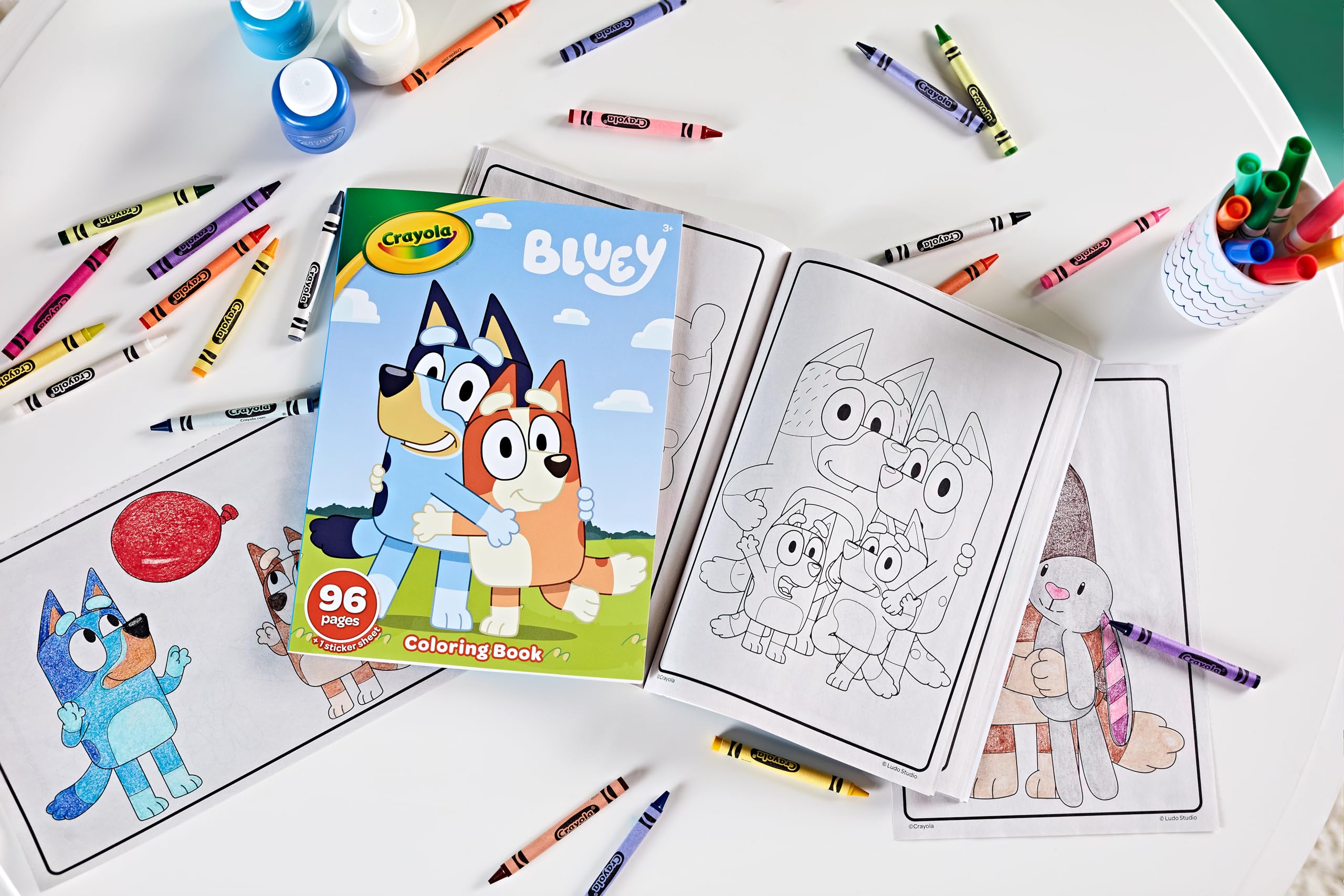 CRAYOLA Bluey Colouring Book - 96 Pages of Colouring Fun | Ages 3+ 4