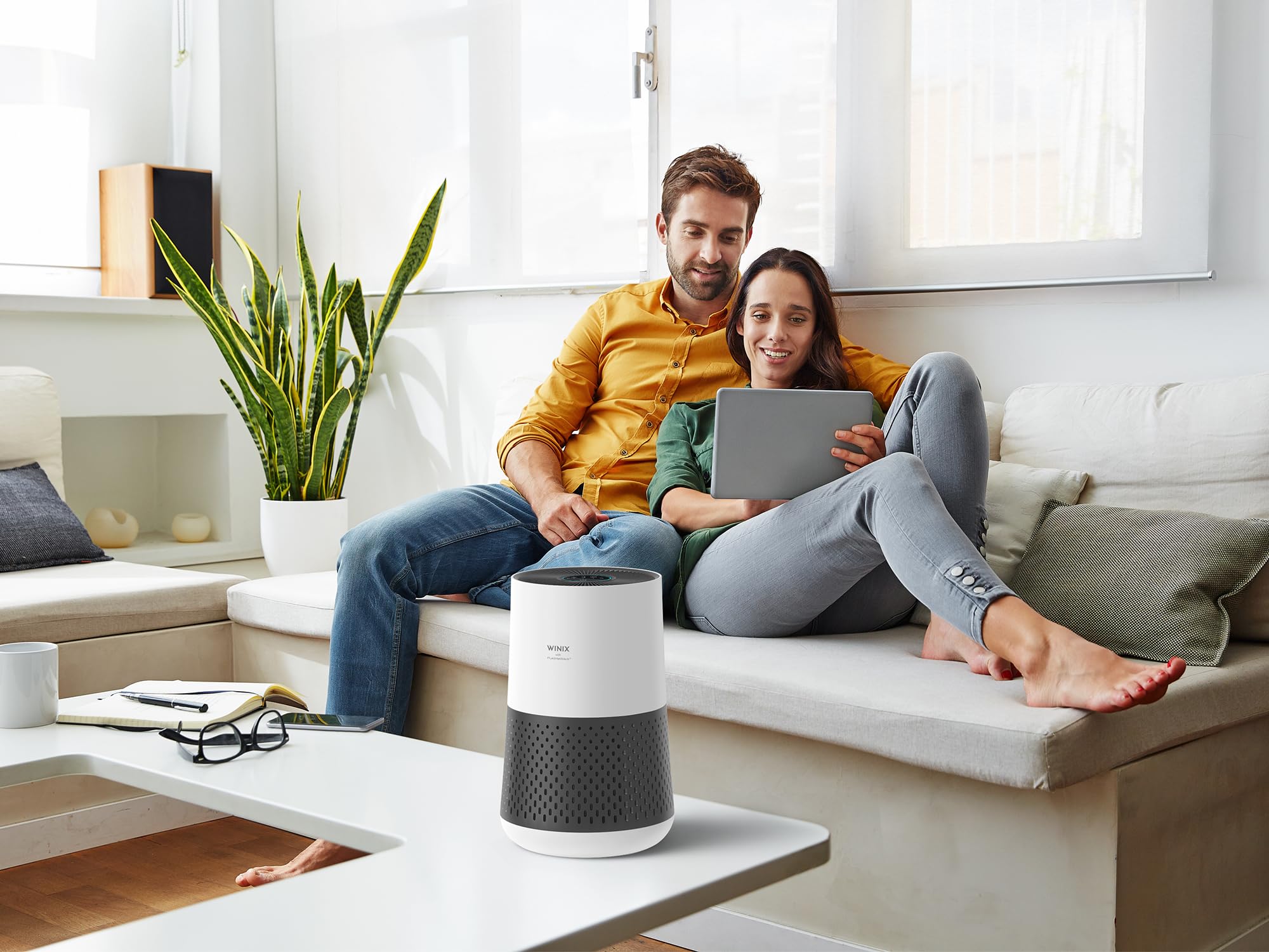 Winix Compact Air Purifier for Bedroom Home - CADR 250 m³/h | 50m² Coverage | HEPA & Carbon Filtration 6