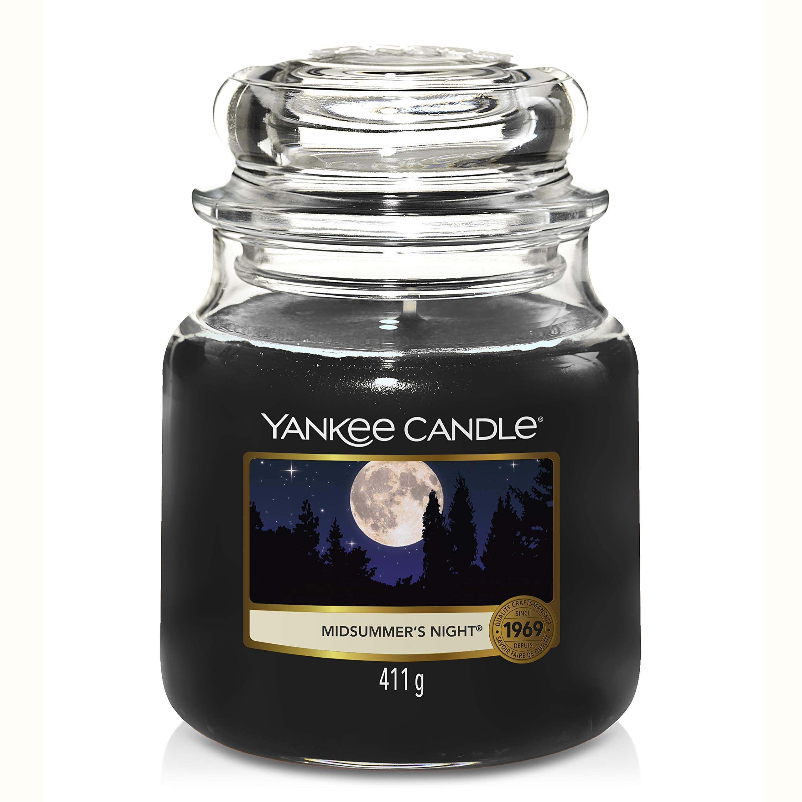 Yankee Candle Midsummers Night Medium Jar Candle - Masculine Blend Scent | 839g 1
