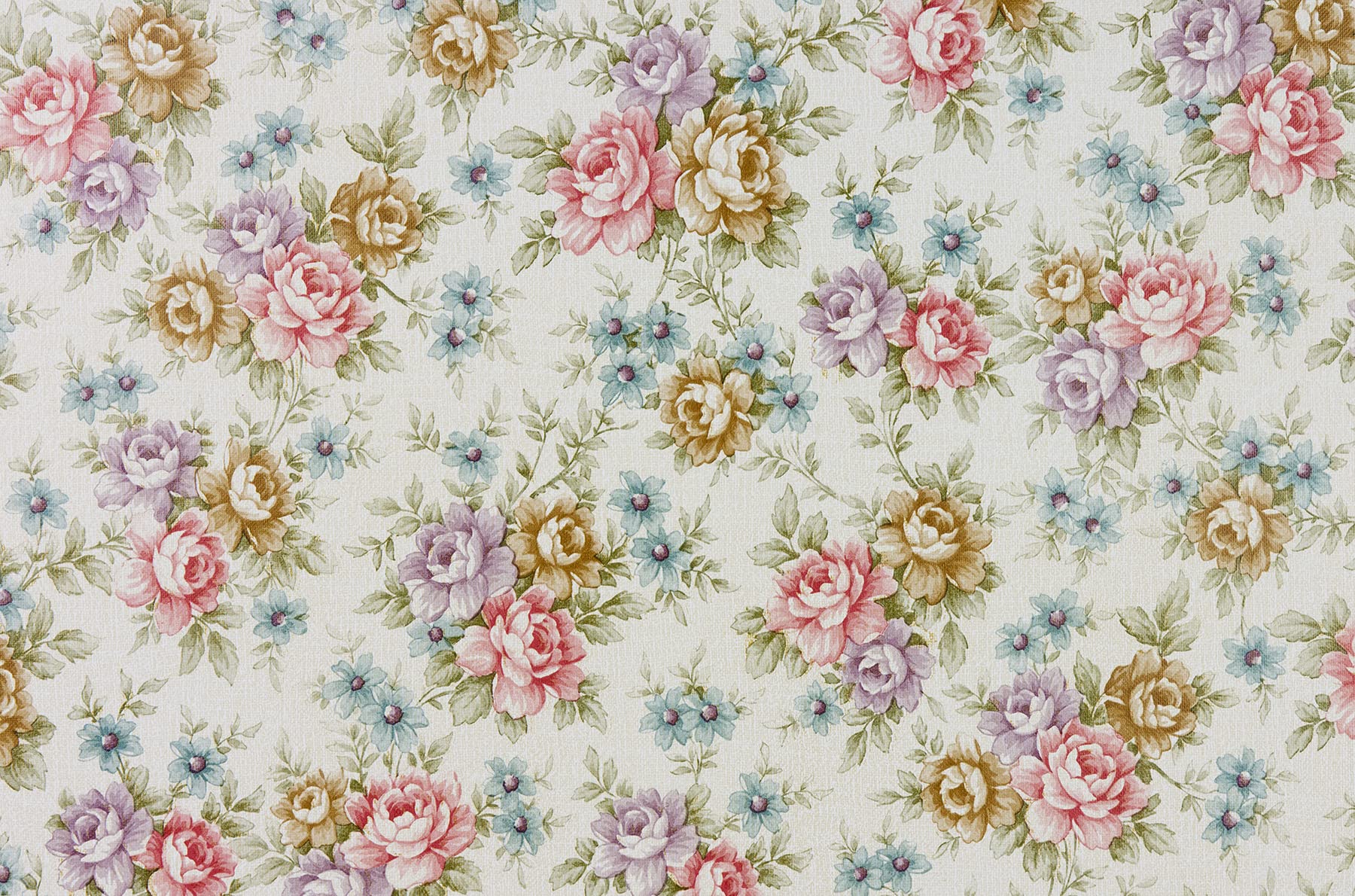 Fablone FAB10224 Romance Floral Self-Adhesive Plastic Sheet | 45 cm x 2 m | Multi-colour 1