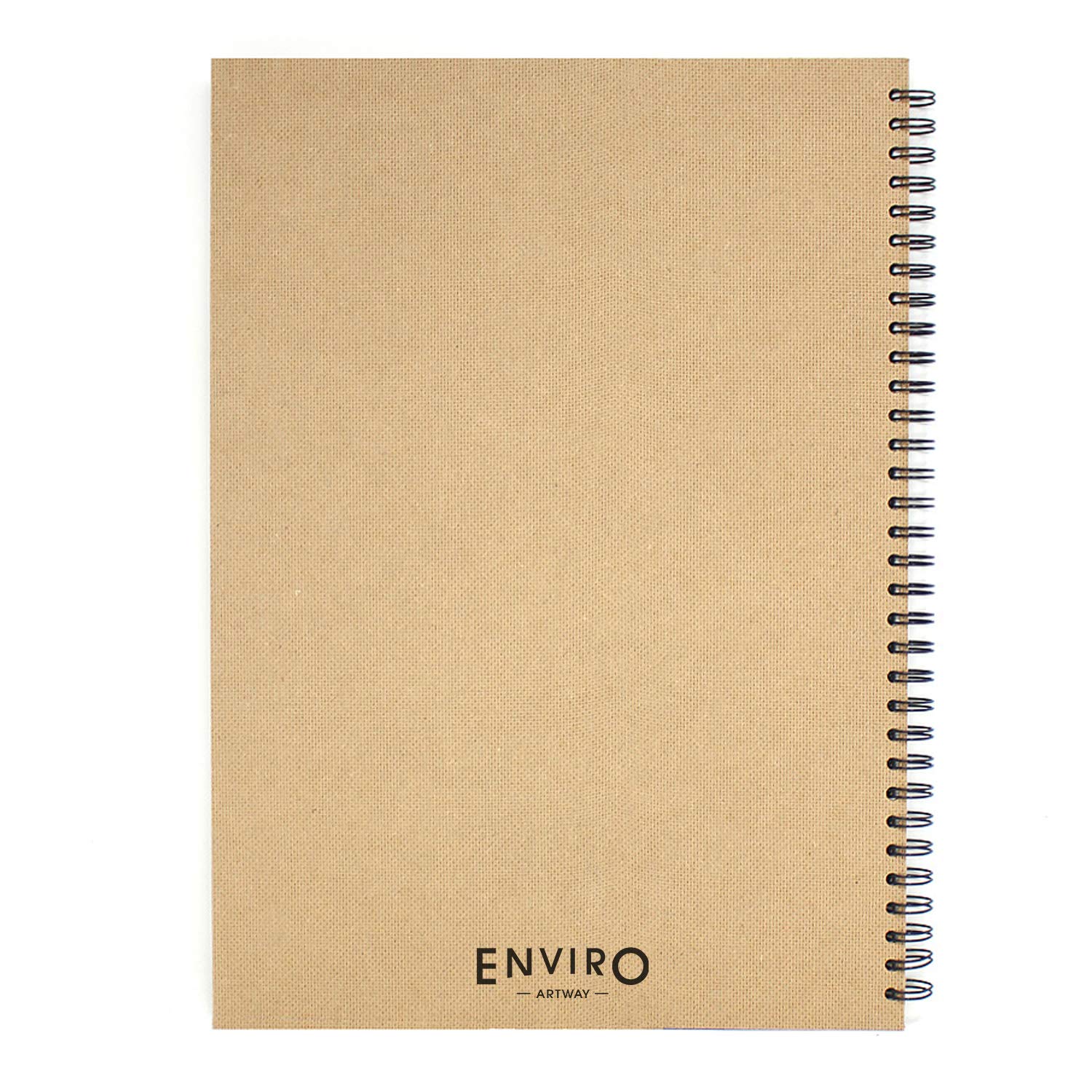Artway Enviro Spiral Bound A3 Black Card Sketchbook - 60 Sides, 270GSM | UK Made 3