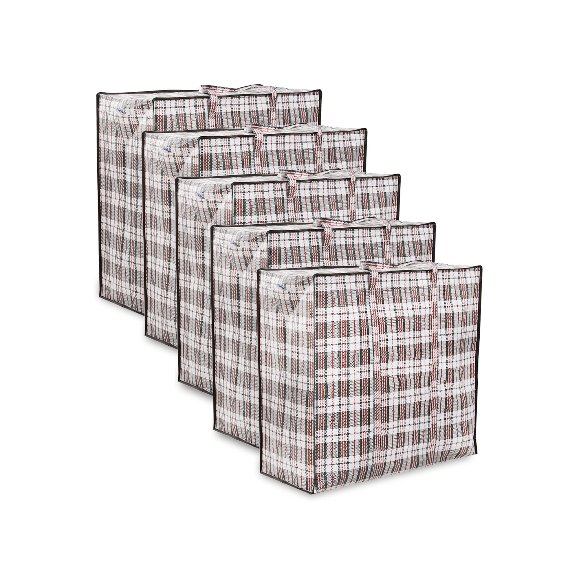 Zuvo Large Laundry Bags with Zip (5-Pack) - Waterproof, Durable Reusable Storage | 60x50x25 cm 1
