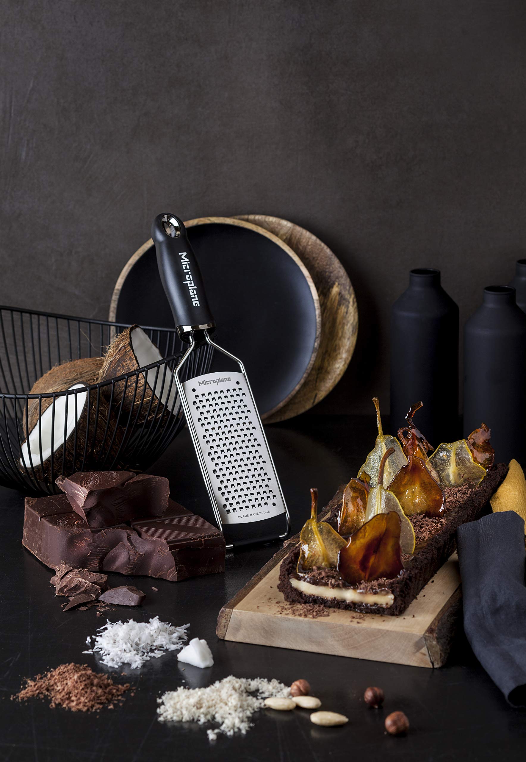 Microplane Gourmet Series Coarse Grater - Ultra-Sharp Stainless Steel Blade | Ergonomic Handle | Made in USA 8