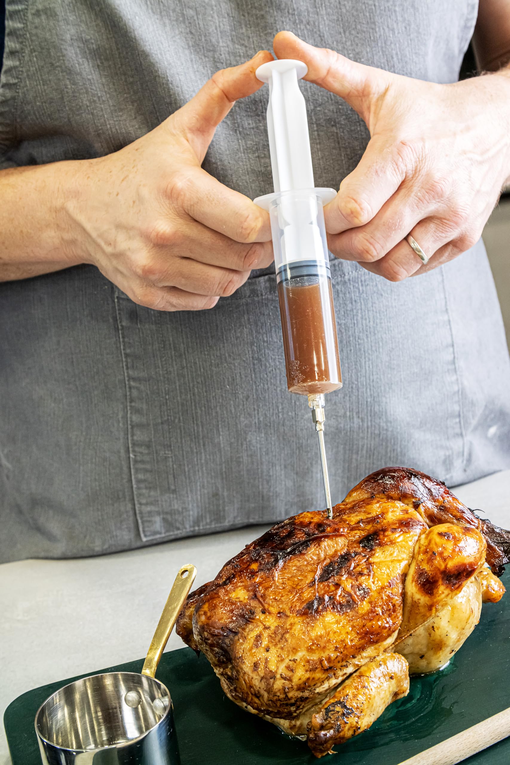 KitchenCraft Meat Injector Cooking Syringe for Roasts & BBQ | 5ml Capacity | Stainless Steel