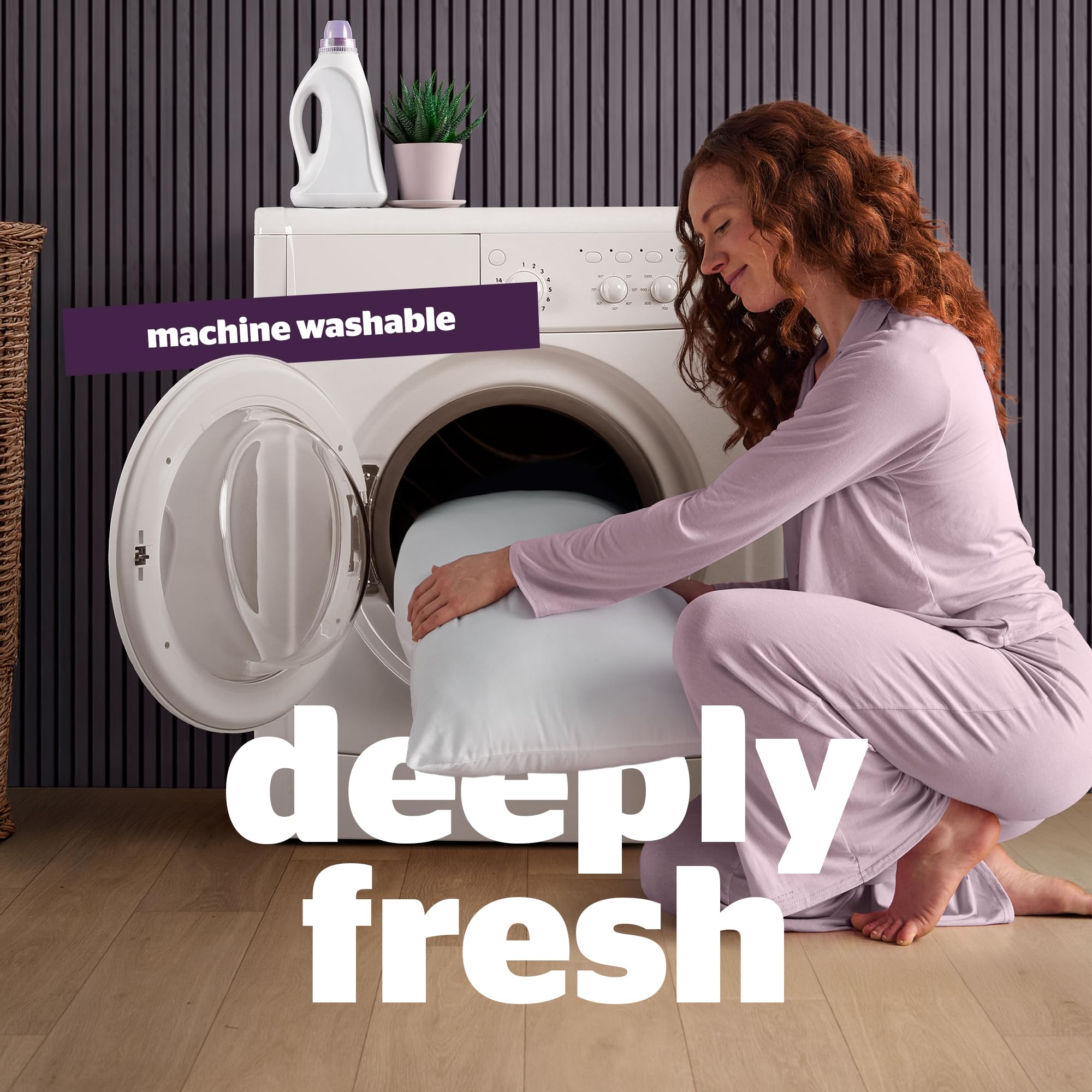 Silentnight Deep Sleep Pillows - Medium Support, Hypoallergenic, Machine Washable | Pack of 2, White 7