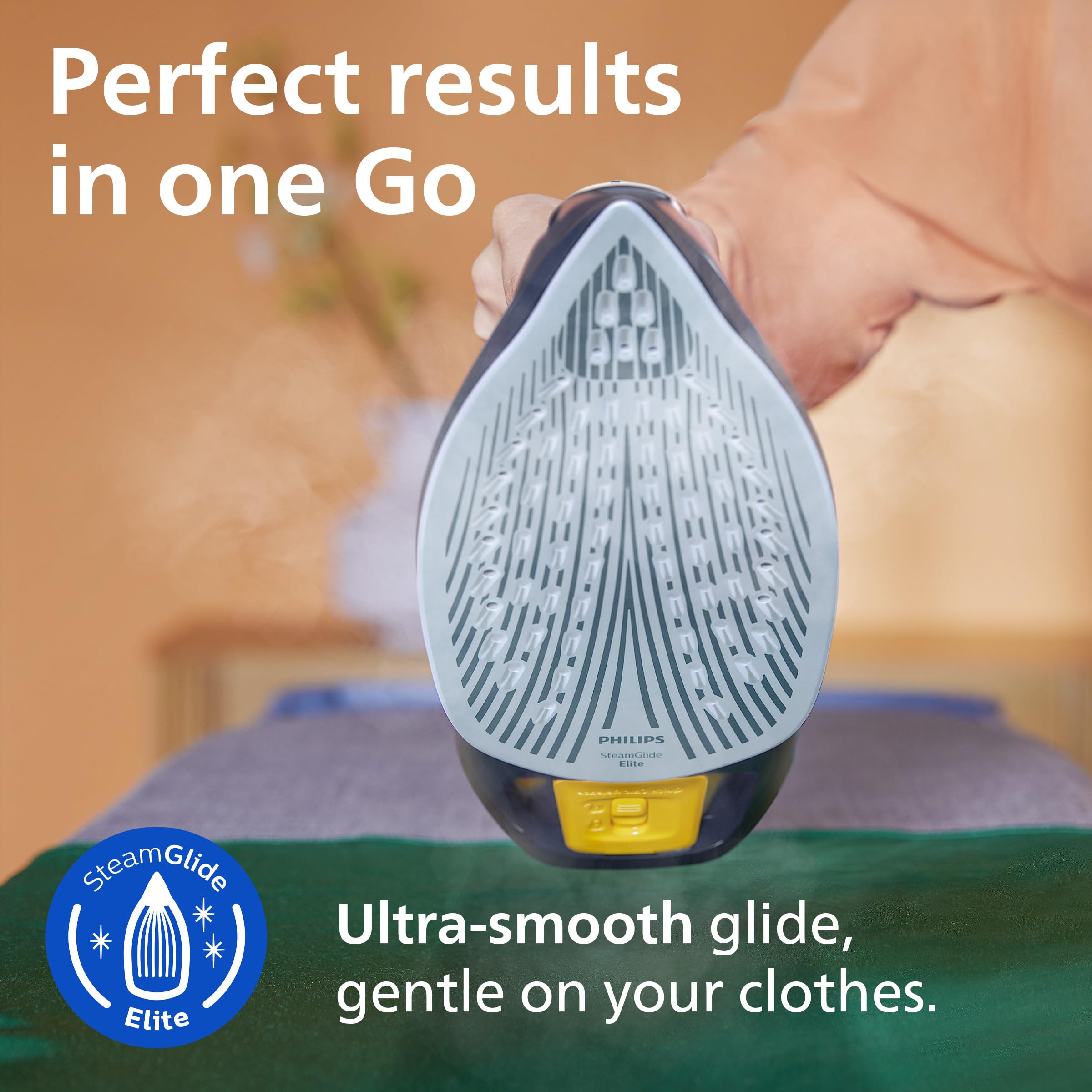 Philips Azur 7000 Series Steam Iron - 2800W Power | 50 g/min Continuous Steam | 250g Steam Boost 5