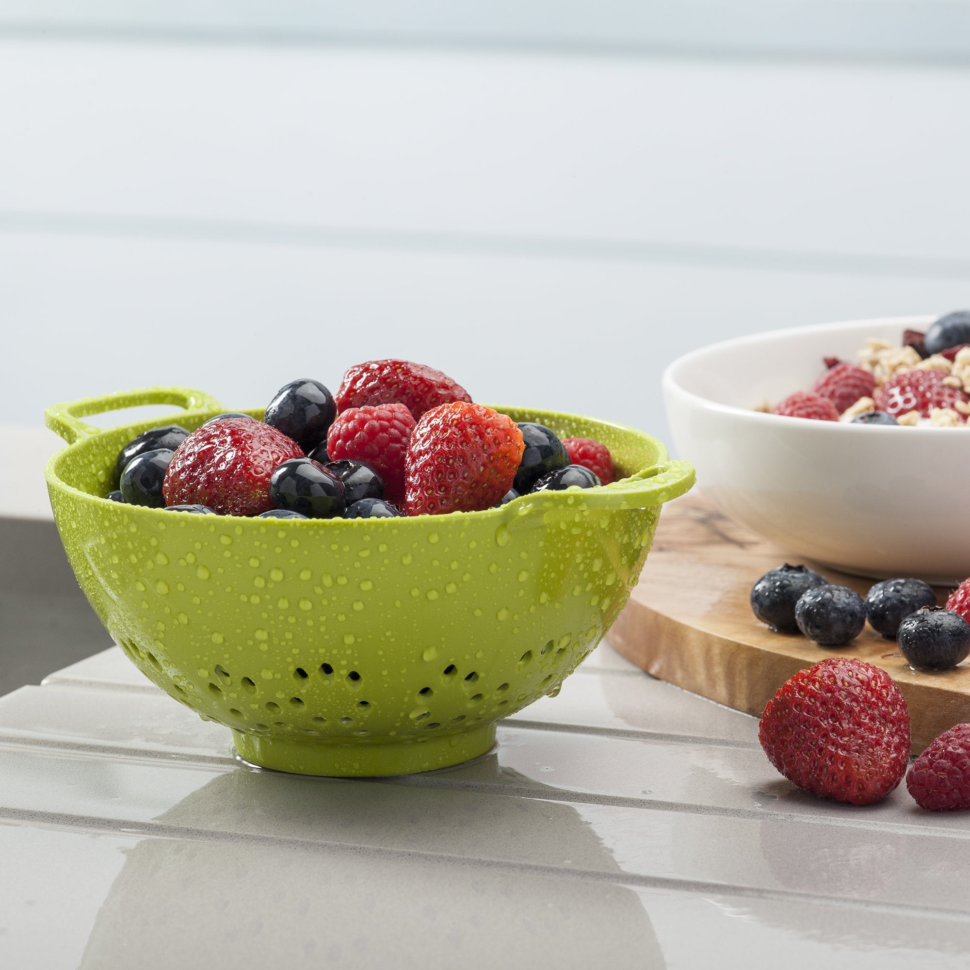 Zeal Melamine Colander - 15cm, Lime, Lightweight & Dishwasher Safe | Model G209L 3