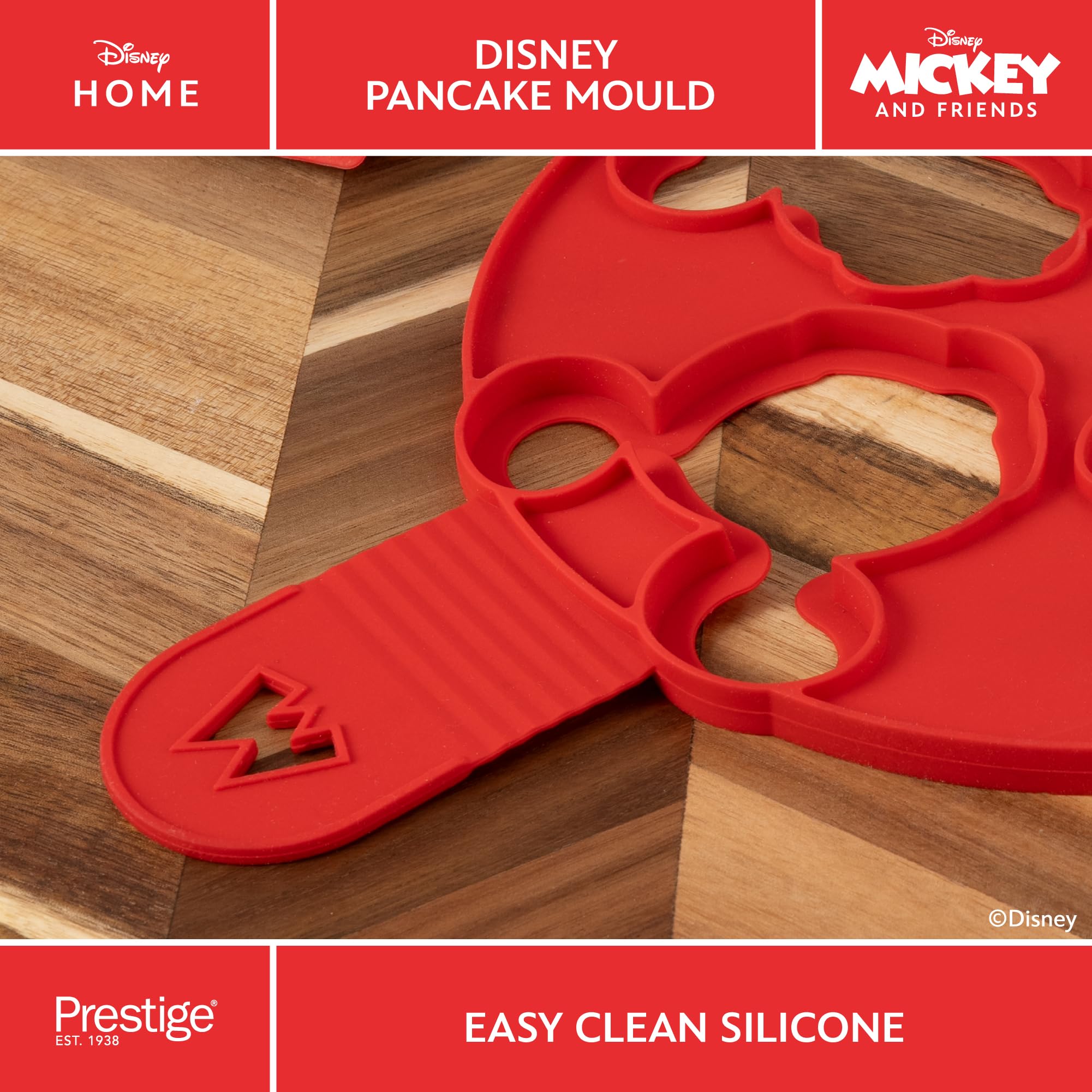Prestige Disney Silicone Pancake Mould - Mickey & Minnie Silhouettes | Heat Resistant up to 260°C 3