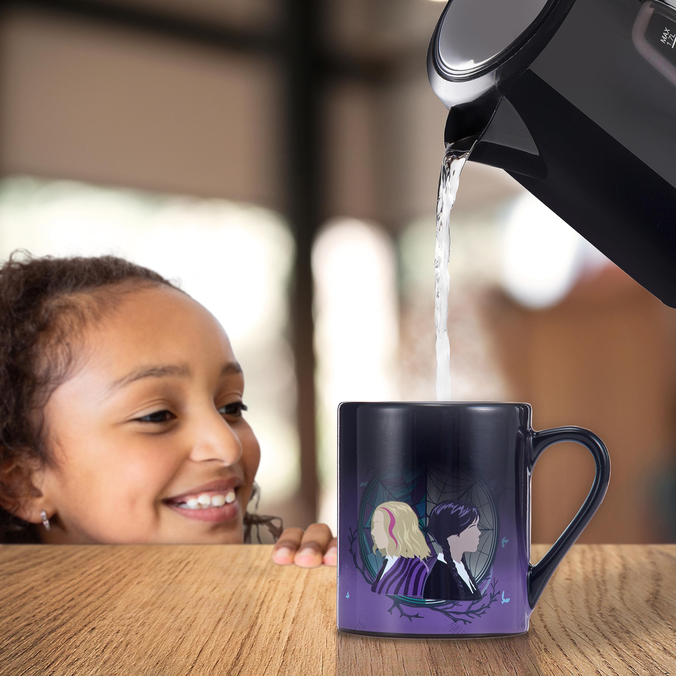 WOW! STUFF Wednesday Heat Changing Ceramic Coffee Mug | Purple | Heat Reveal Technology 6