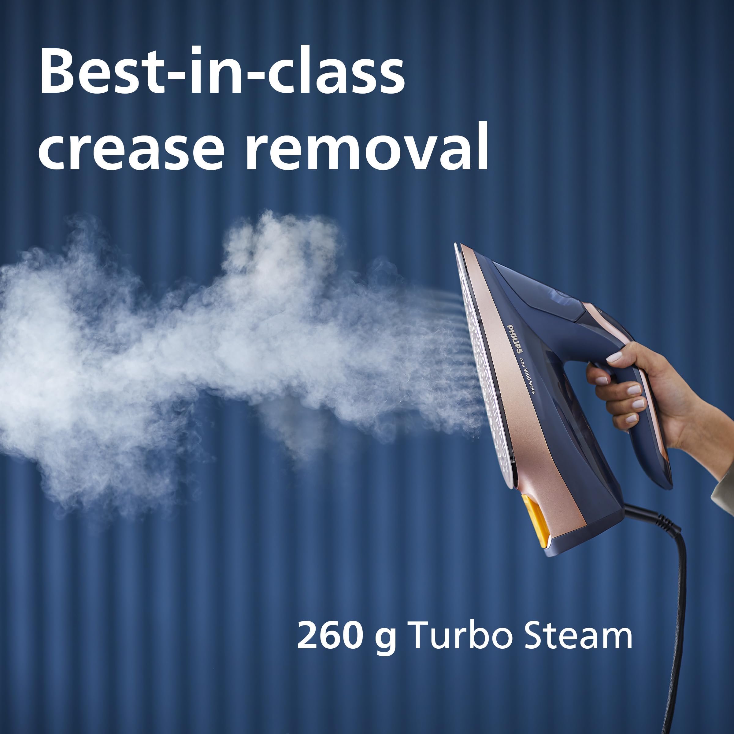 Philips Azur 8000 Steam Iron - 3000W Power, 260g Steam Boost, 85g/min Continuous Steam 6