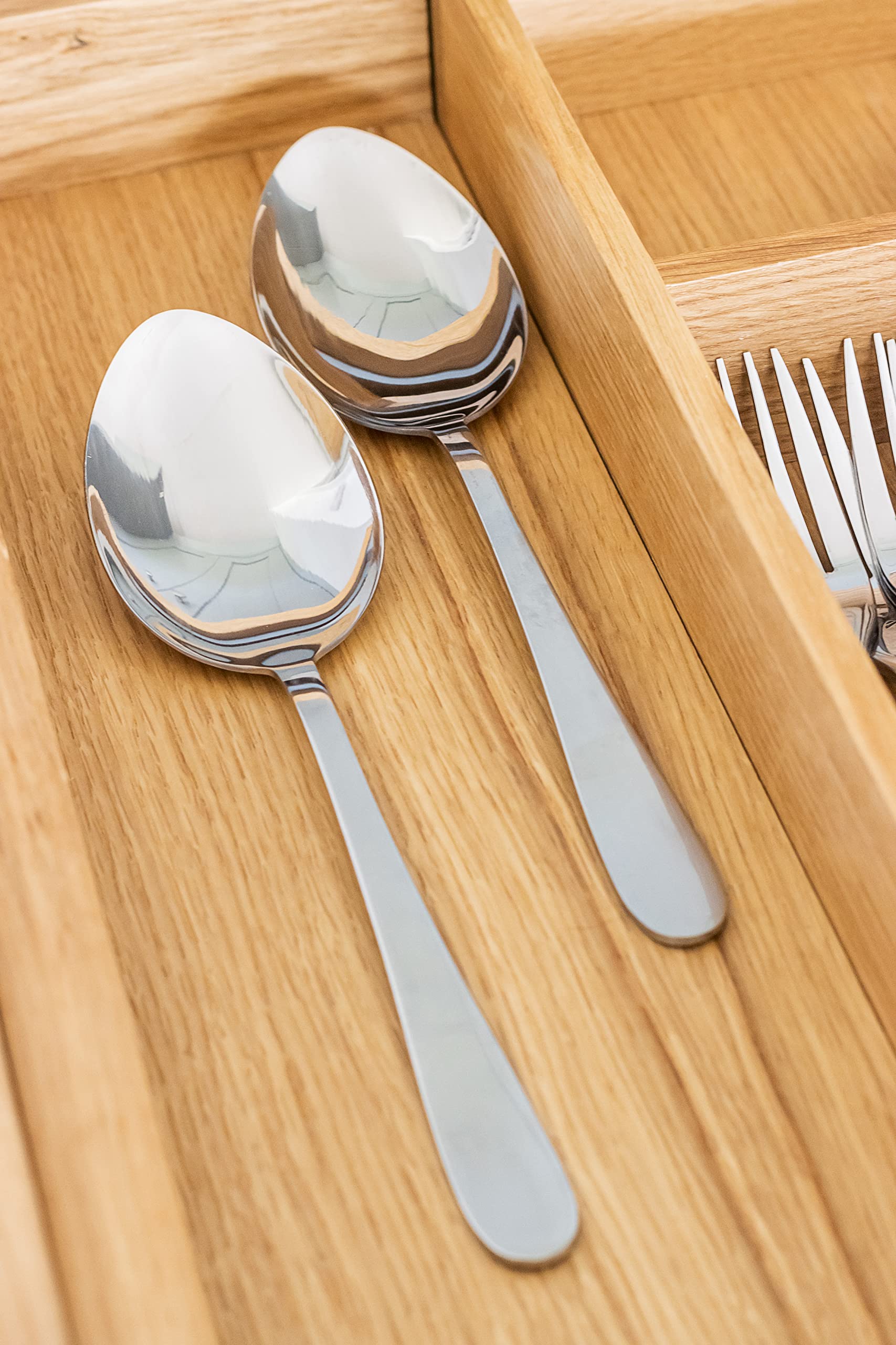 MasterClass Stainless Steel Serving Spoons - 2 Piece Set, 23.5 cm Length | Dishwasher Safe 9