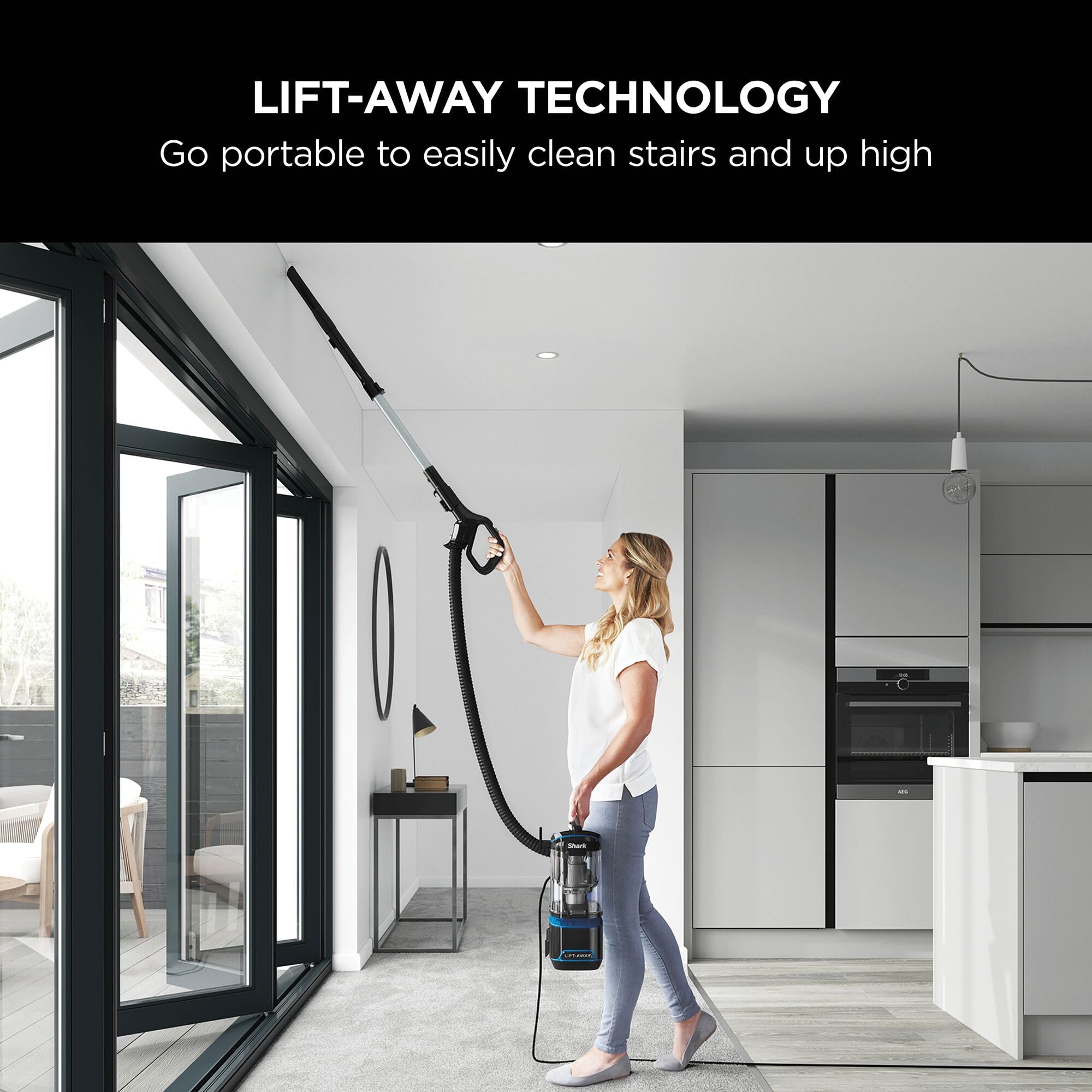 Shark Corded Upright Vacuum Cleaner - Lift-Away Technology | 1.1L Capacity | 8m Cord 3