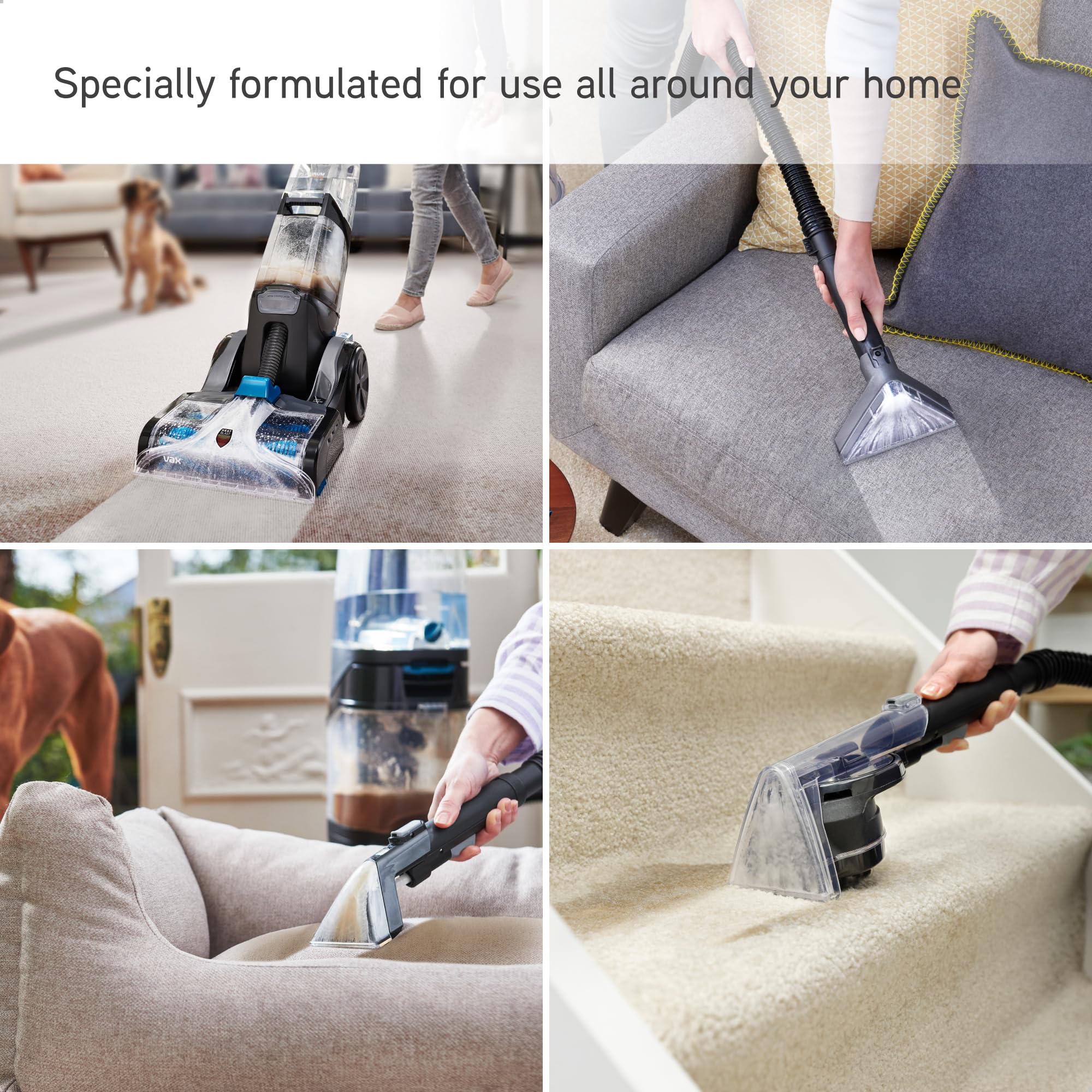 Vax Platinum Antibacterial Carpet Cleaner Solution - 1.5L Liquid | Removes 99.99% Bacteria 5