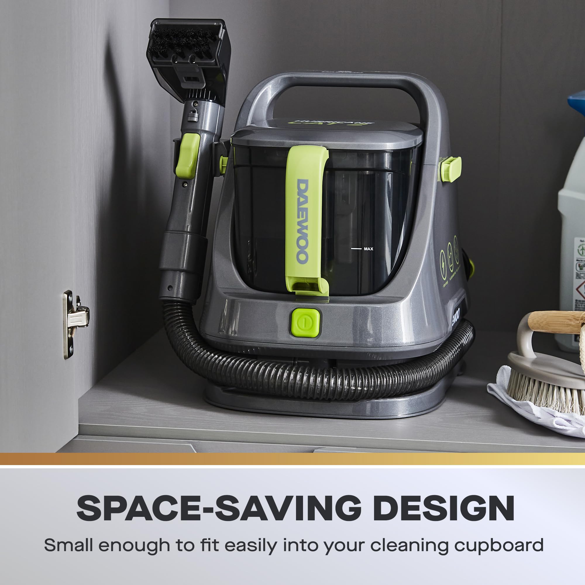 Daewoo Hurricane 650W Spot Washer - Compact Upholstery & Carpet Cleaner | Dual Tank System 4