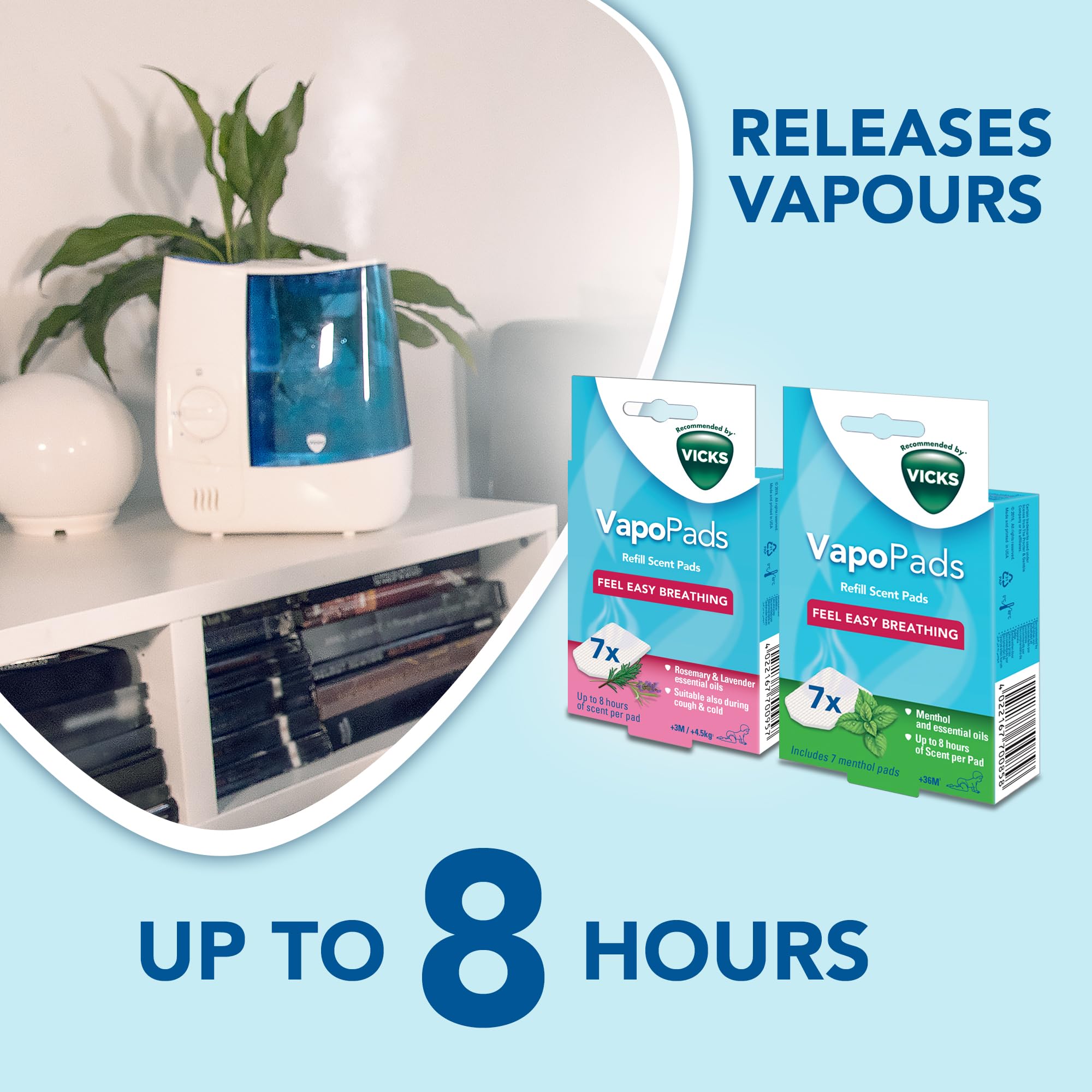 Vicks Warm Mist Humidifier - 3.8L Tank | Up to 24 Hr Runtime | Rooms up to 37m² | VH845E1 5