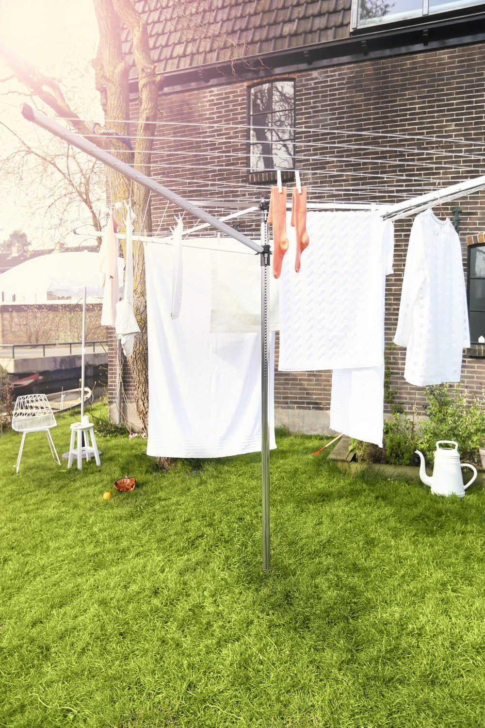 Brabantia Lift-O-Matic Rotary Dryer - 50m Line, Adjustable Height (129-187 cm), Metallic Grey 4