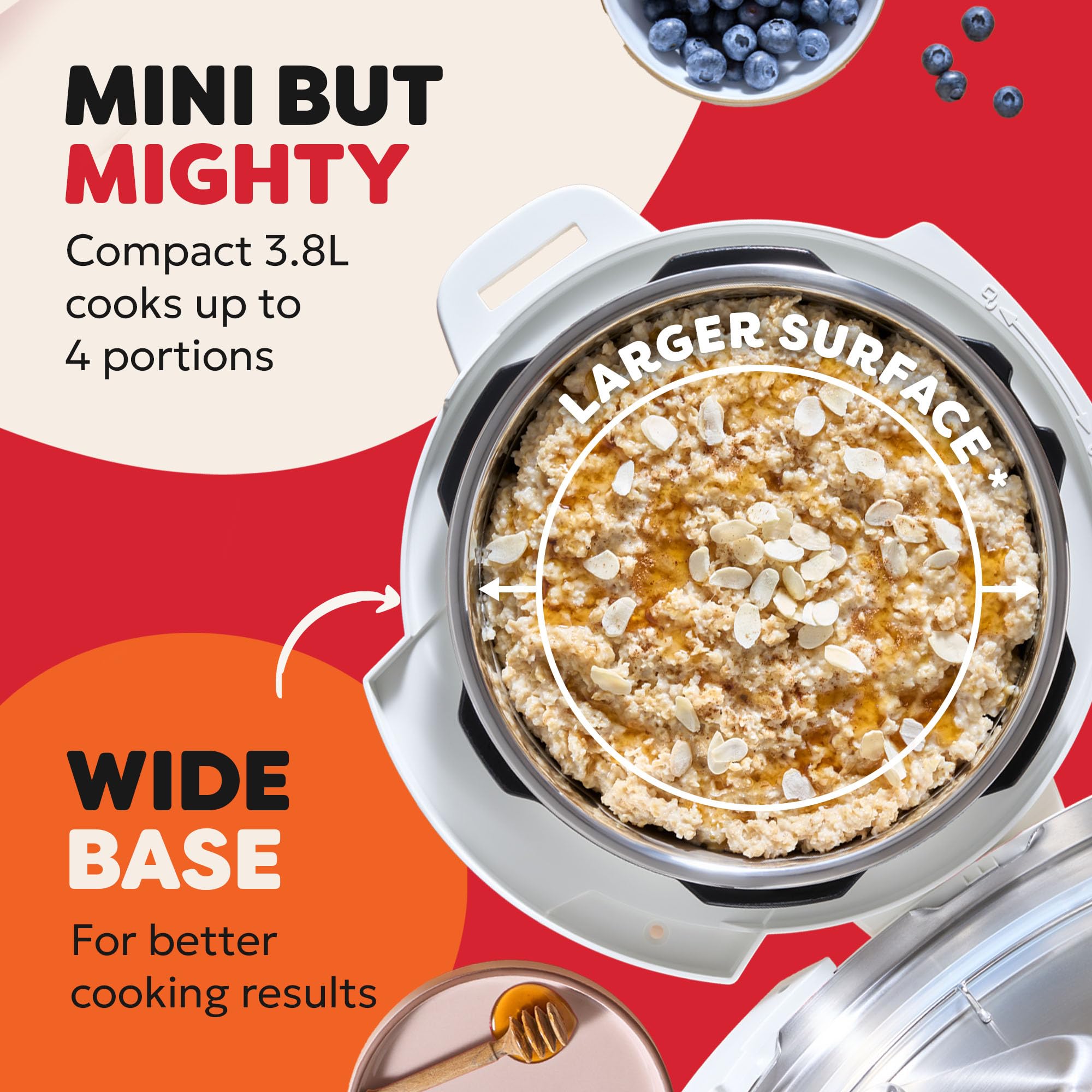 Instant Pot 3.8L Multicooker 7-in-1 Smart Cooker | Sea Salt White | 1000W 5