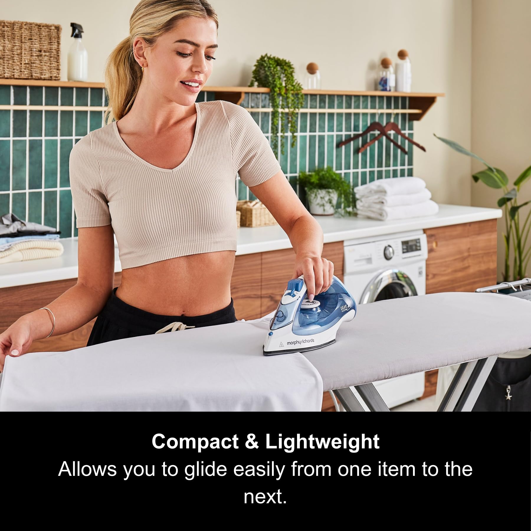 Morphy Richards LightGlide Steam Iron - 2200W Power | 100g Steam Boost | Ceramic Soleplate 2