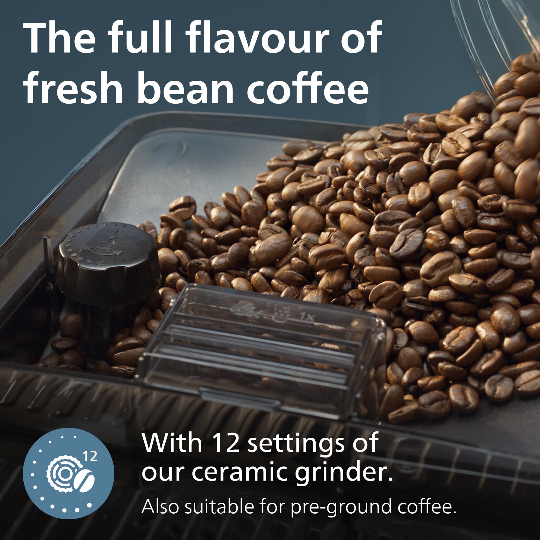 Philips 2200 Series Bean to Cup Coffee Machine - 2 Coffee Varieties, Classic Milk Frother, Black 5