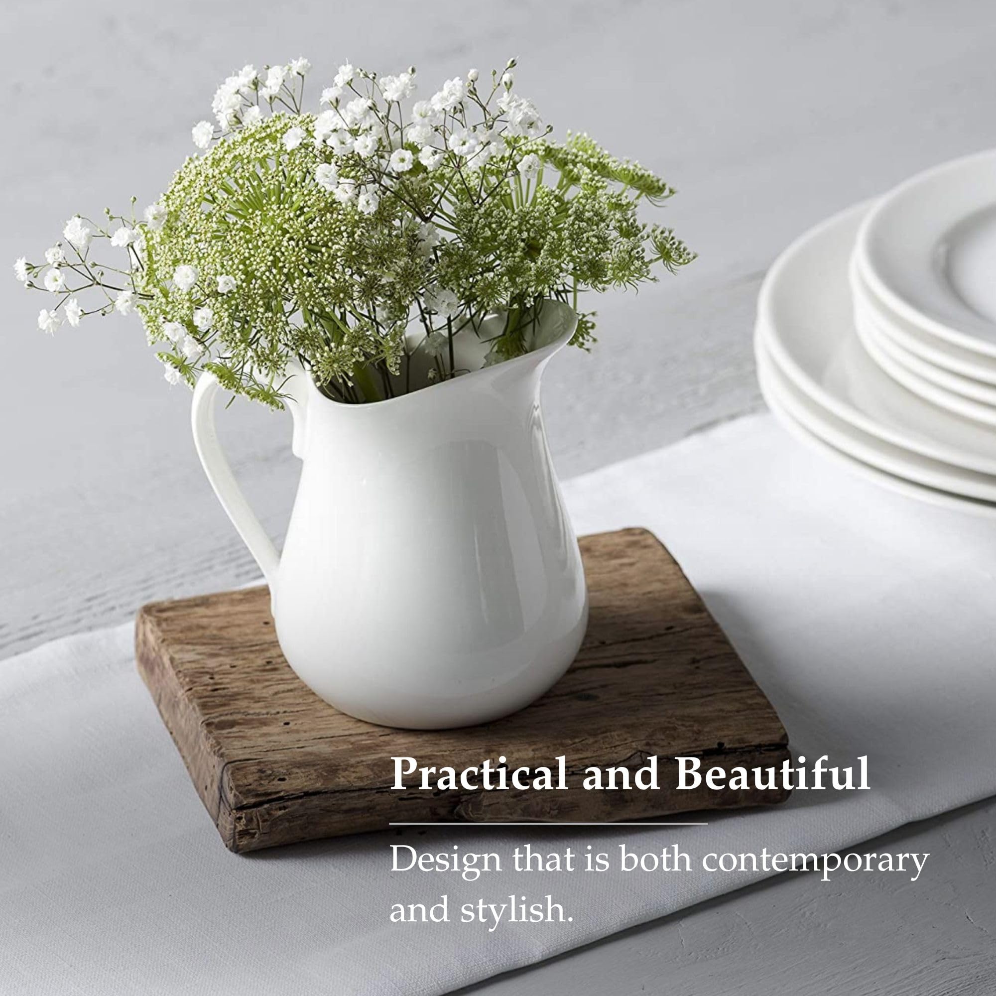 WM Bartleet & Sons Porcelain Traditional Jug - 450 ml | Oven Safe | Dishwasher Safe 5