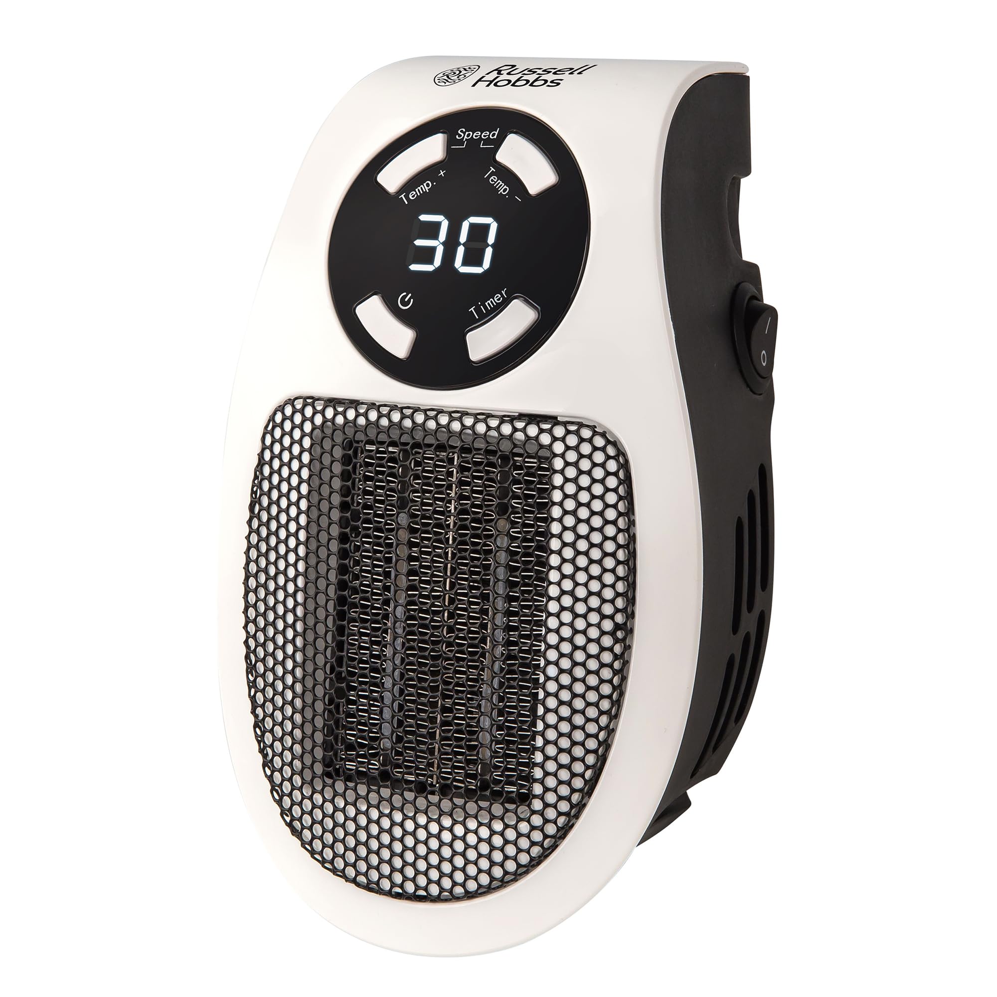 Russell Hobbs RHPH2001 500W Ceramic Plug Heater | Adjustable Thermostat 15-30°C | 12 Hr Timer 9