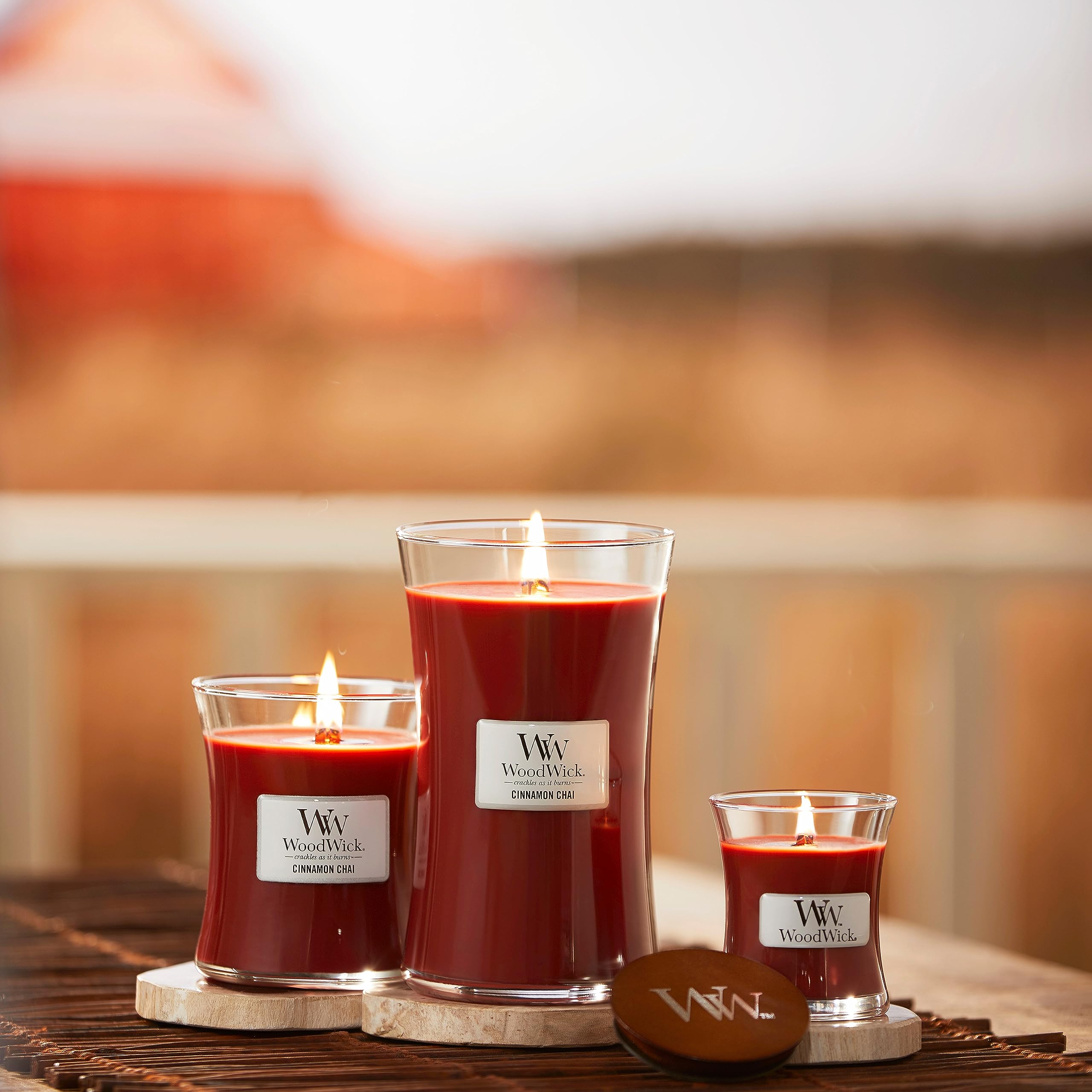 WoodWick Medium Hourglass Scented Candle - Cinnamon Chai | Crackling Wick | Up to 60 Hours 7