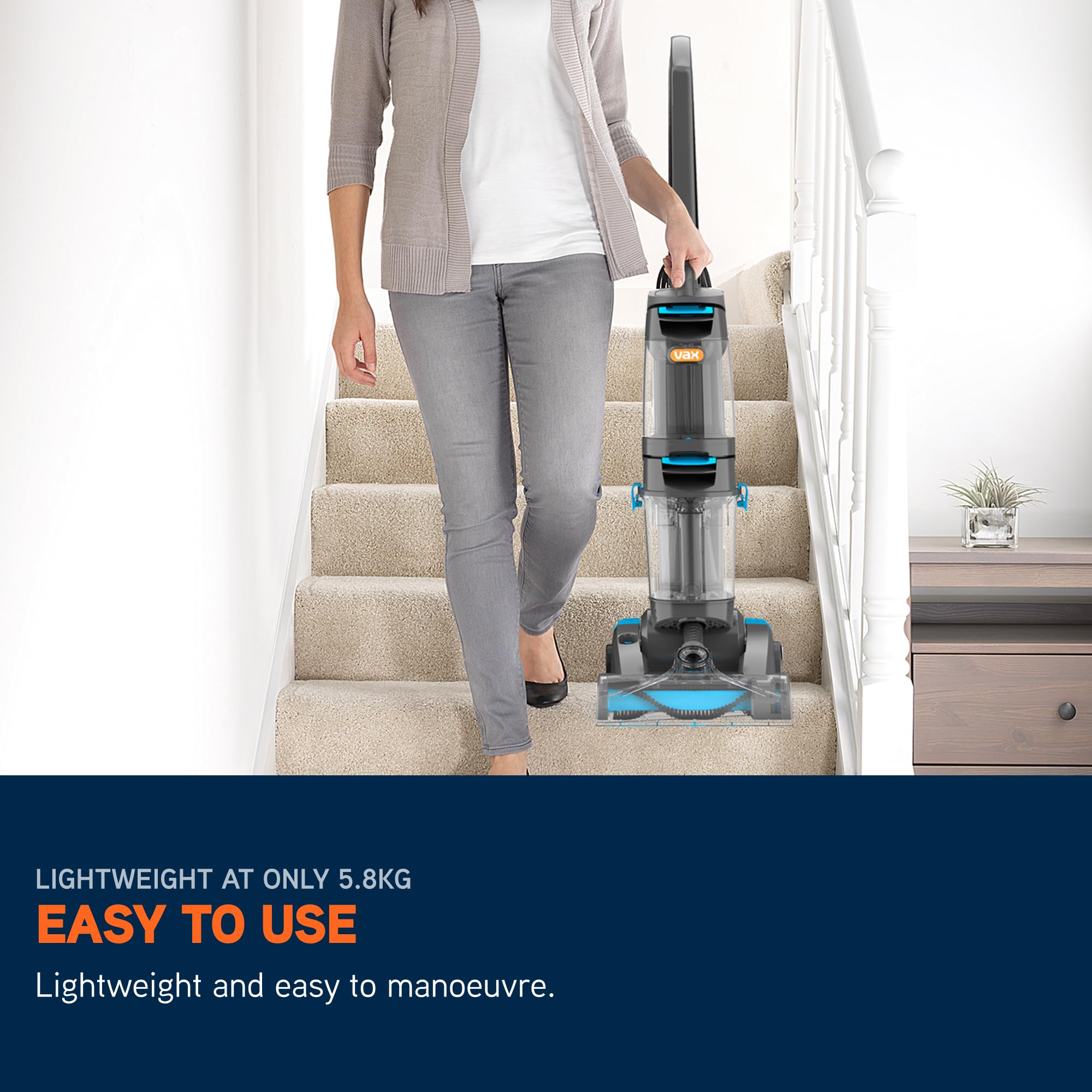 Vax Dual Power Pet Advance Carpet Cleaner - Dual Rotating Brushbars | Twin Tank Technology | 2.4m Hose 6